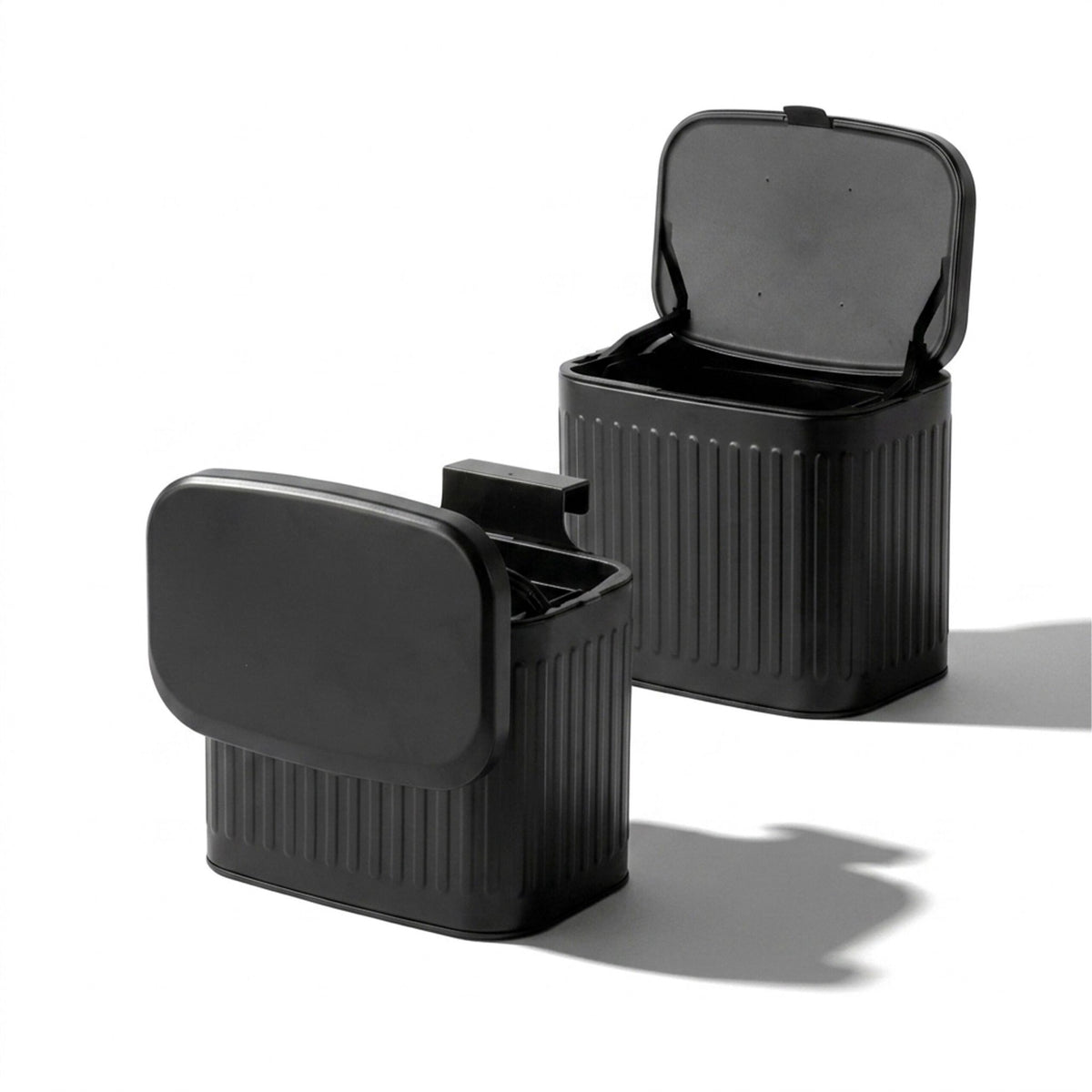 Wall-Mounted Black Waste Bin, 4L – Kitchen & Bathroom