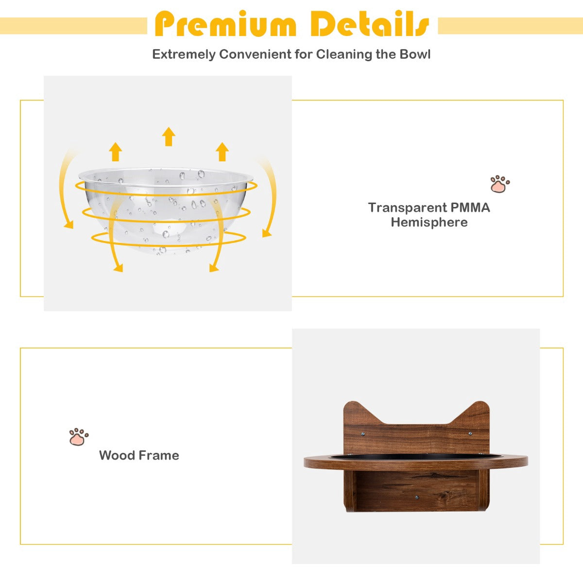 Wall-Mounted Cat Bed With Transparent Bubble, 10 kg