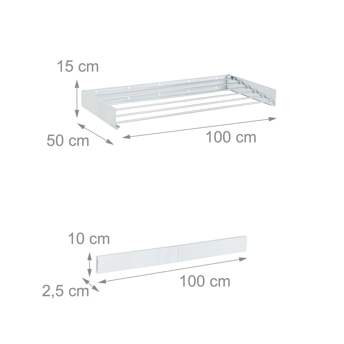 Wall-Mounted Foldable Clothes Airer, Space-Saving