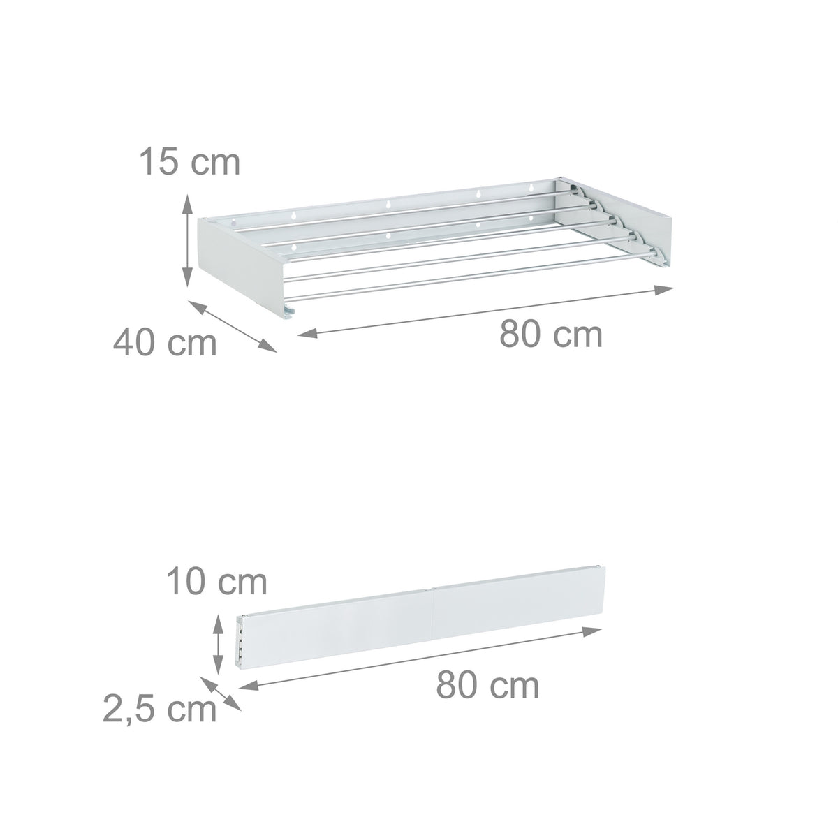 Wall-Mounted Foldable Clothes Airer, Space-Saving