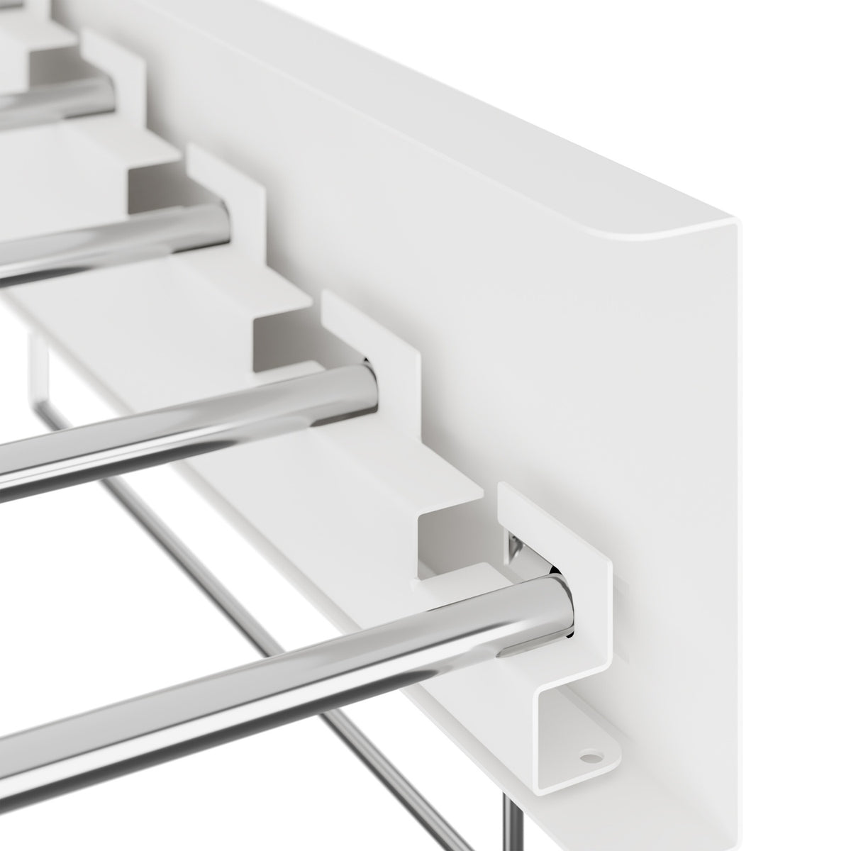 Wall-Mounted Foldable Clothes Drying Rack with Towel Rails