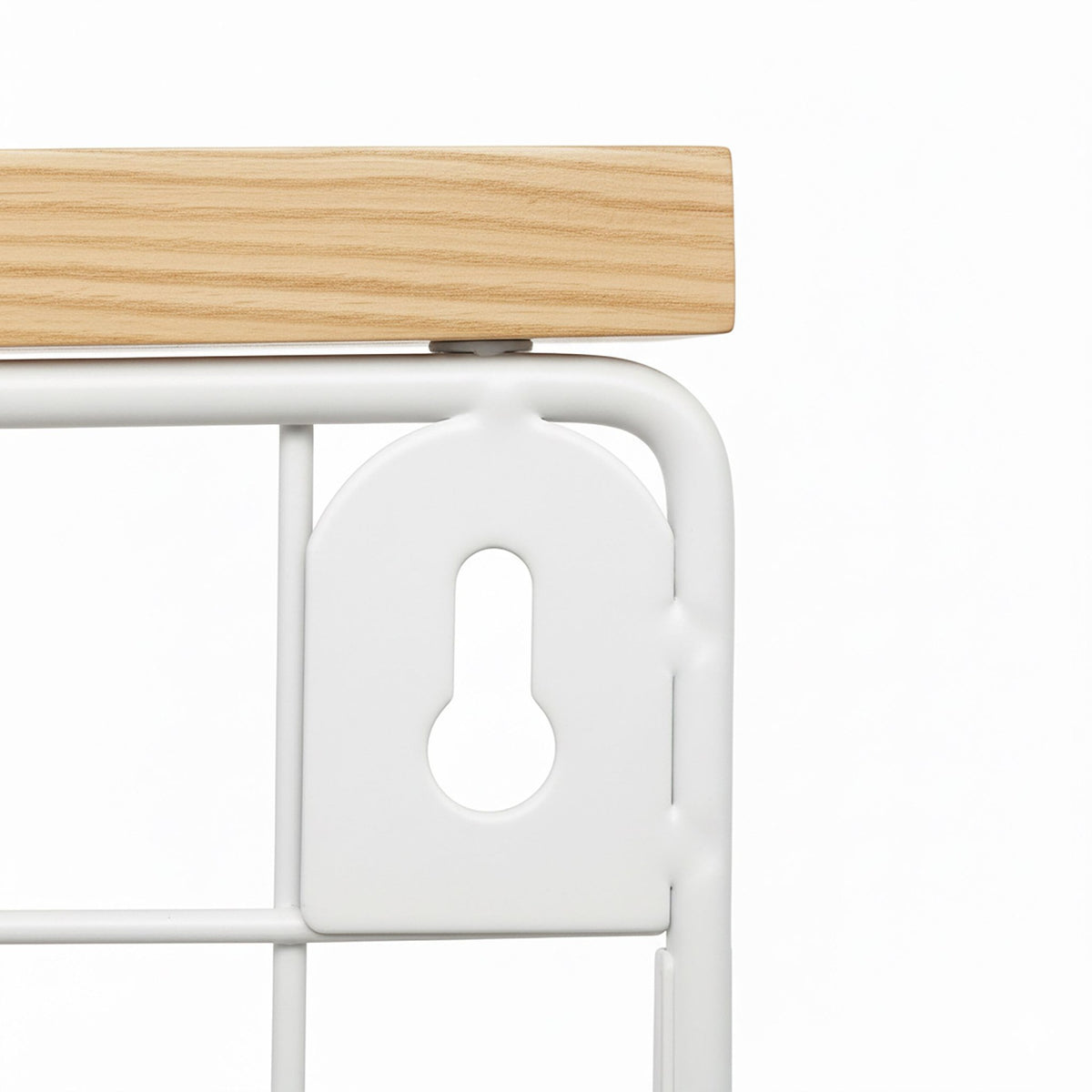 Wall-Mounted Fruit Rack with Wood-Effect Shelf