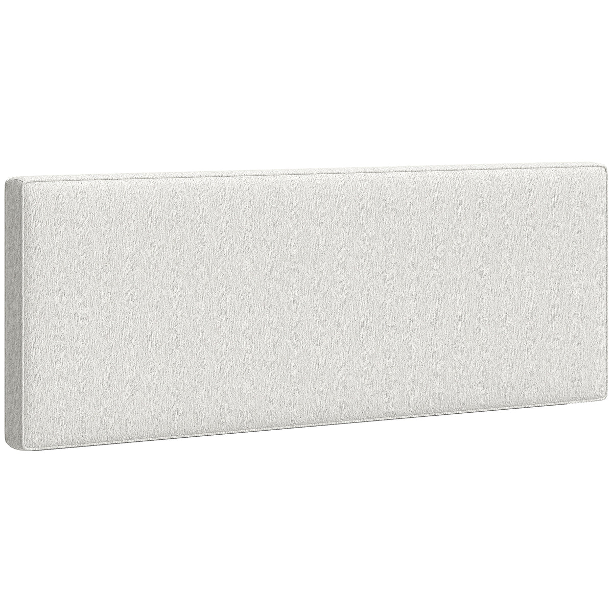 Wall-Mounted Headboard, Fabric Upholstery, 160x60 cm, Cream