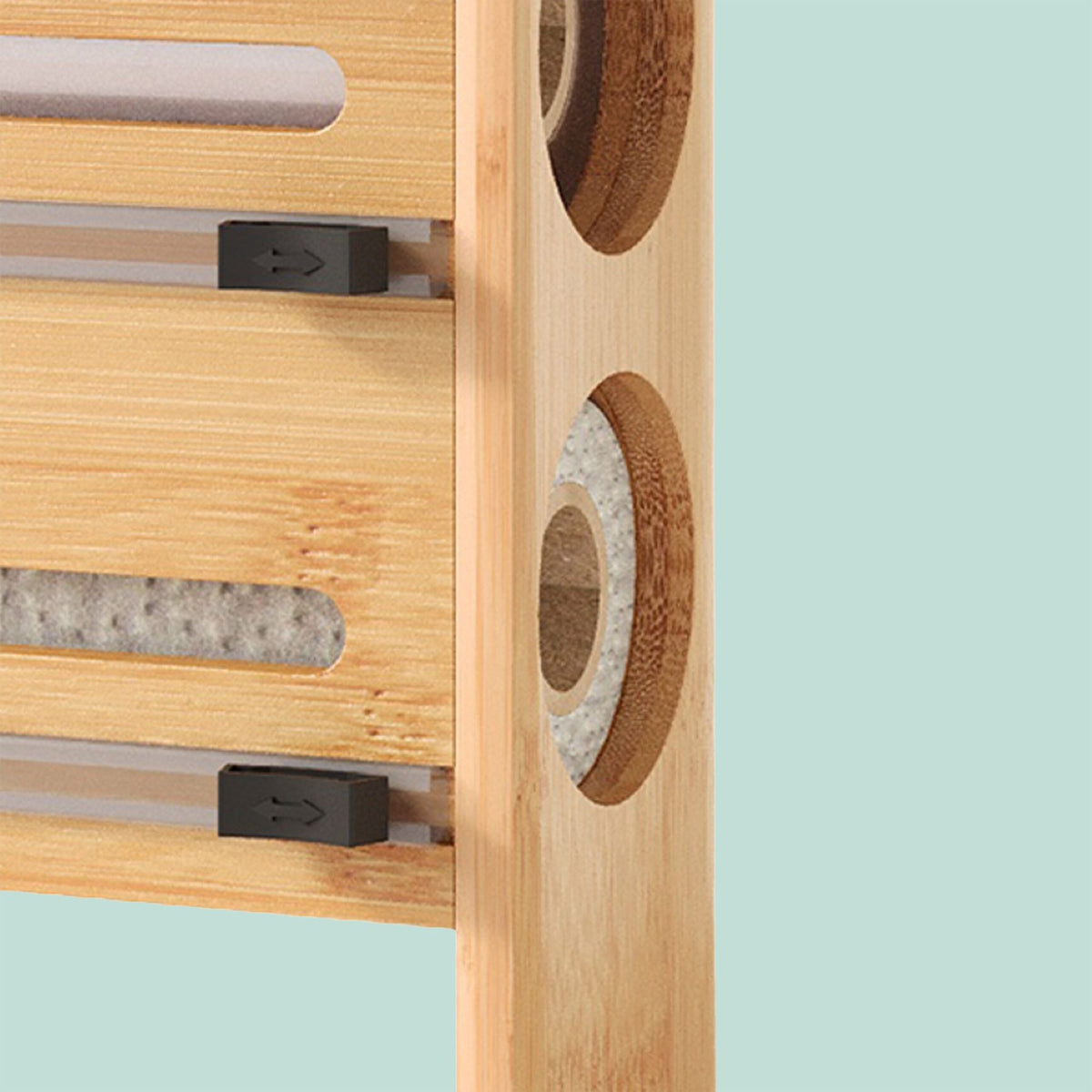 Wall-Mounted Kitchen Roll & Foil Dispenser with Cutter