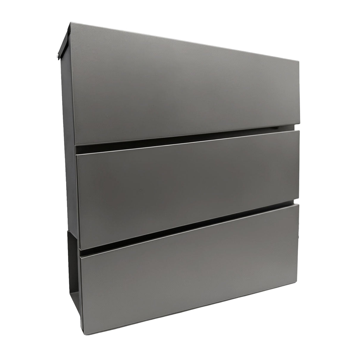 Wall-Mounted Letterbox with Magazine Holder and Rain Cover