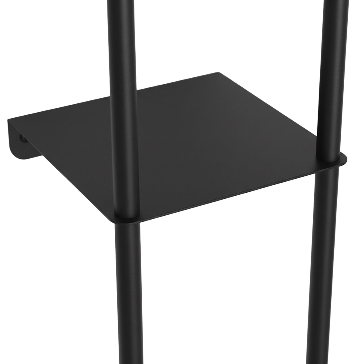 Wall-Mounted Towel Rack with Shelf, Metal