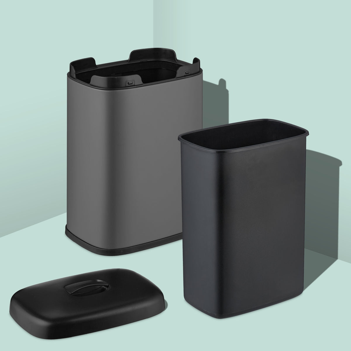 Wall-Mounted Waste Bin, 5L, Removable Lid