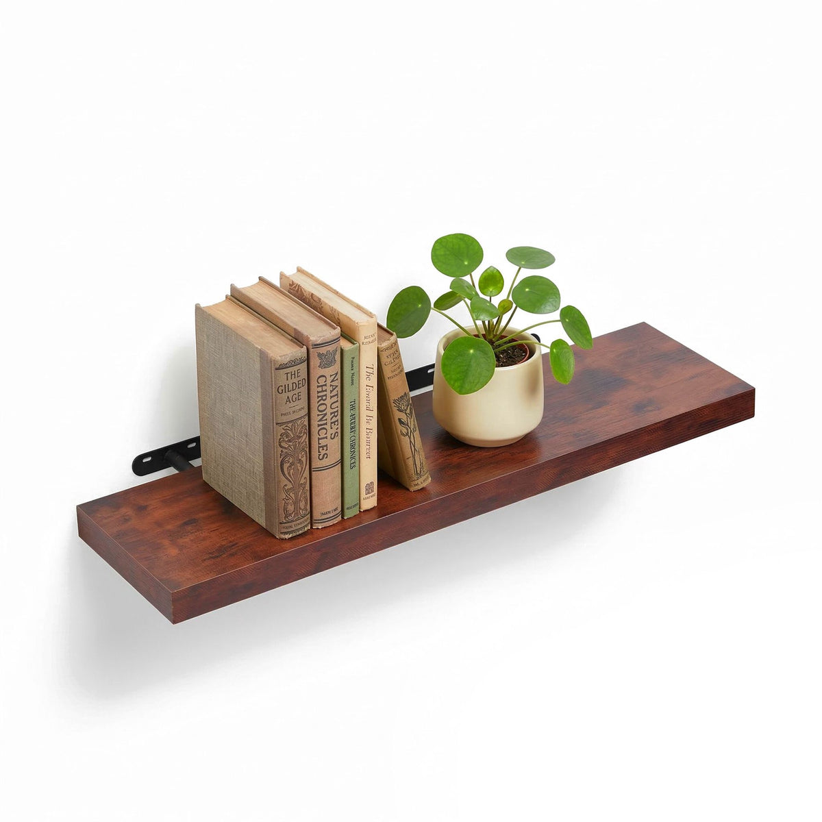 Wall Shelf with Metal Bracket – Living Room or Kitchen