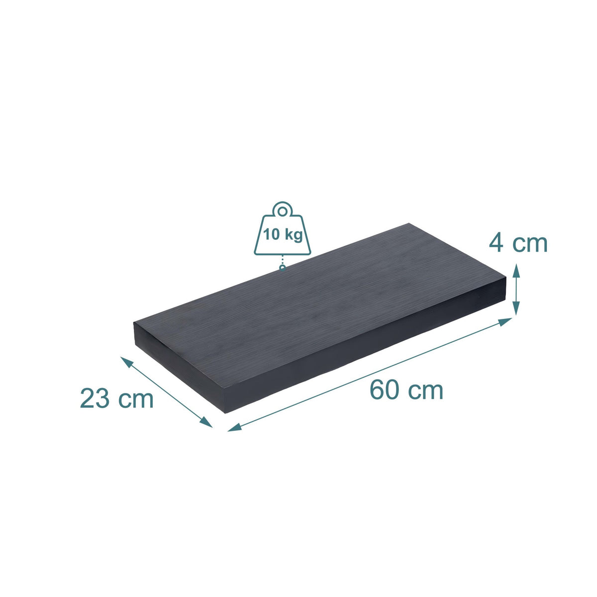 Wall Shelf with Metal Bracket – Living Room or Kitchen