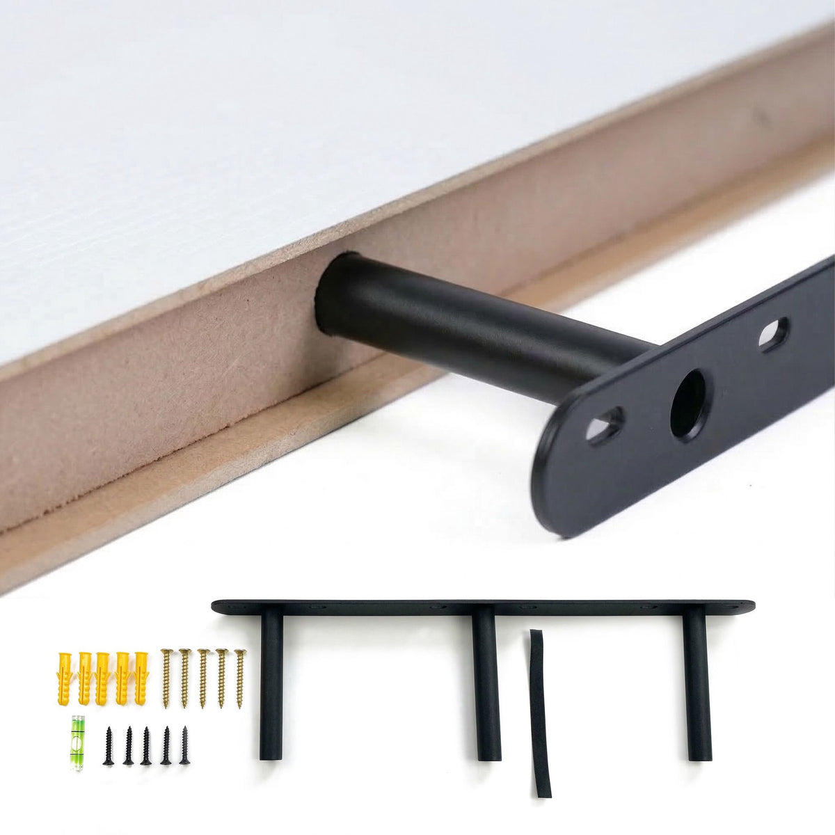 Wall Shelf with Metal Bracket – Living Room or Kitchen