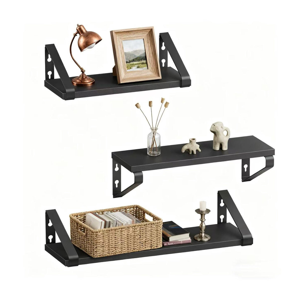 Wall Shelves – 3 Sizes for Living Room or Bedroom