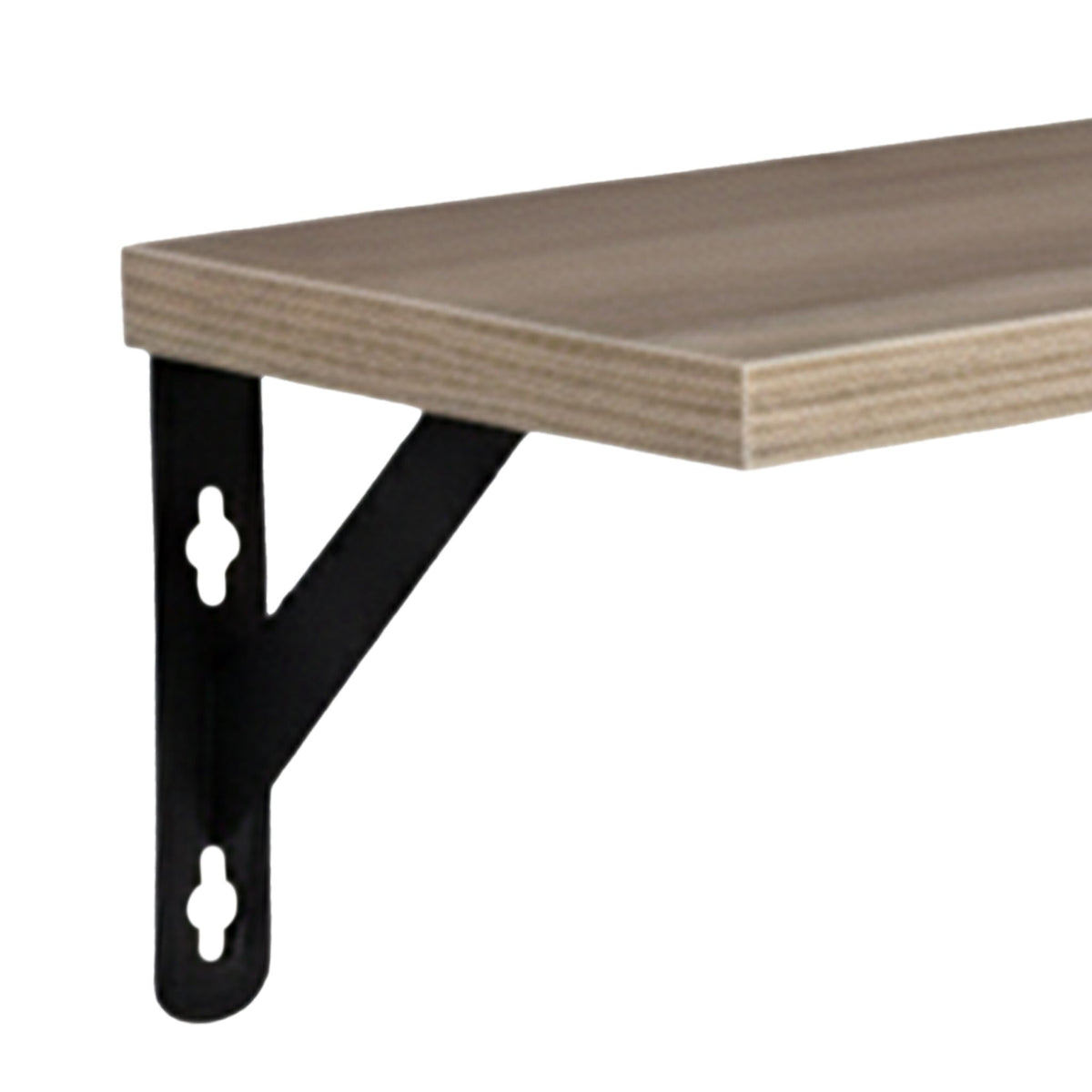 Wall Shelves Set, 3 Sizes, Wood and Steel