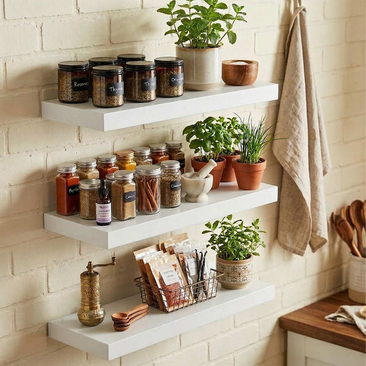 Wall Shelves Set Of 3 – Hanging Display For Decor