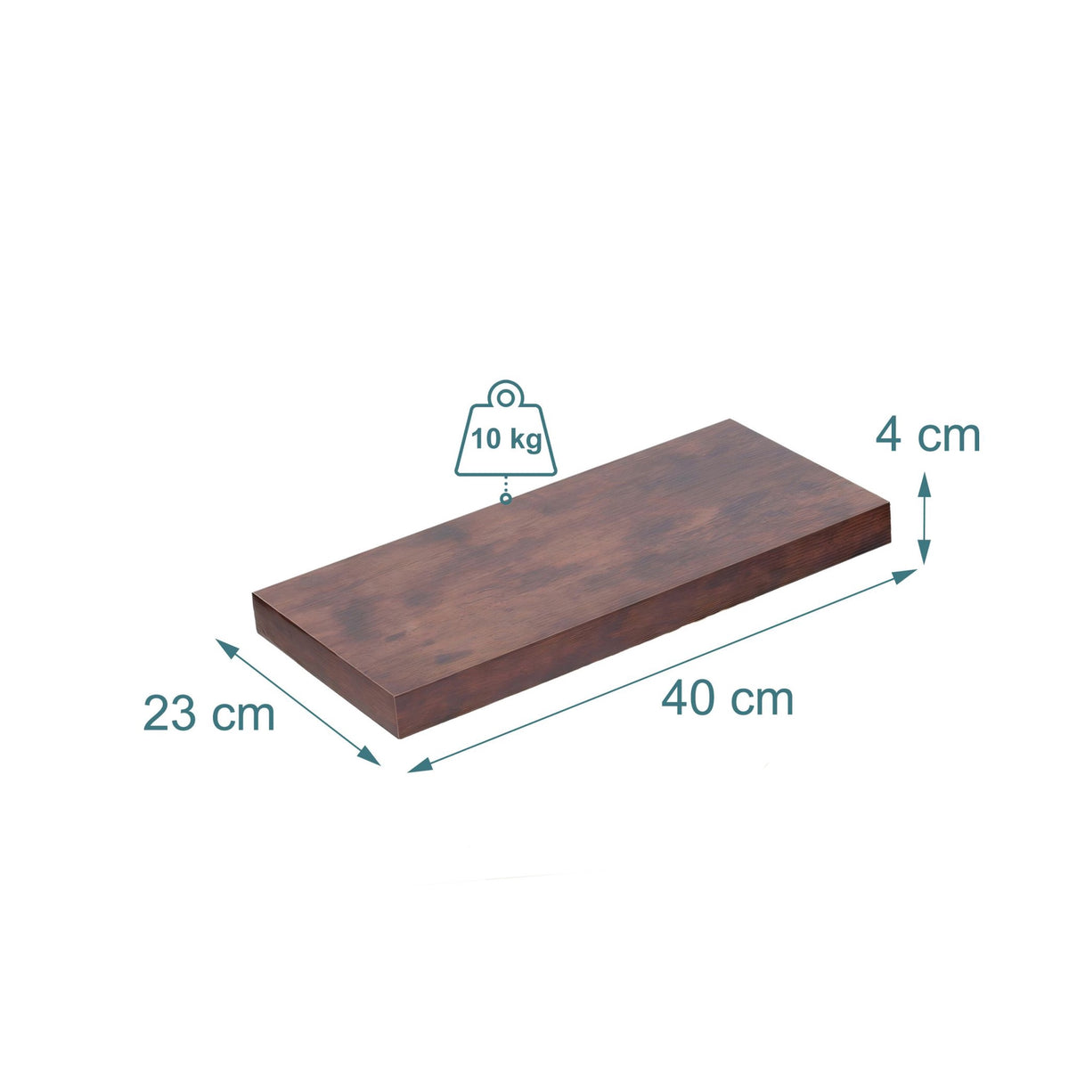Wall Shelves, Set of 3 Hanging Display Shelves