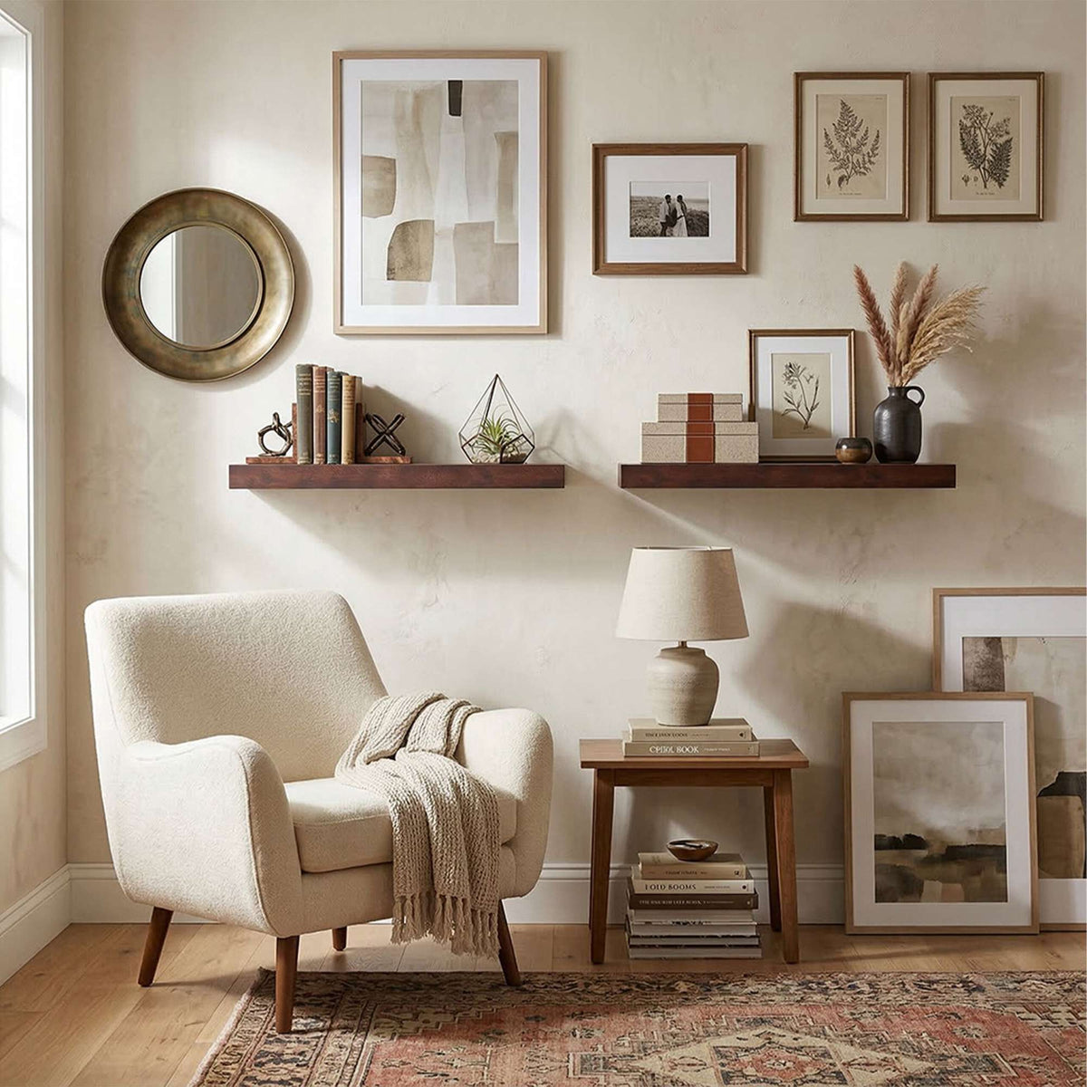 Wall Shelves Set of 3 – Living Room or Bedroom Decor