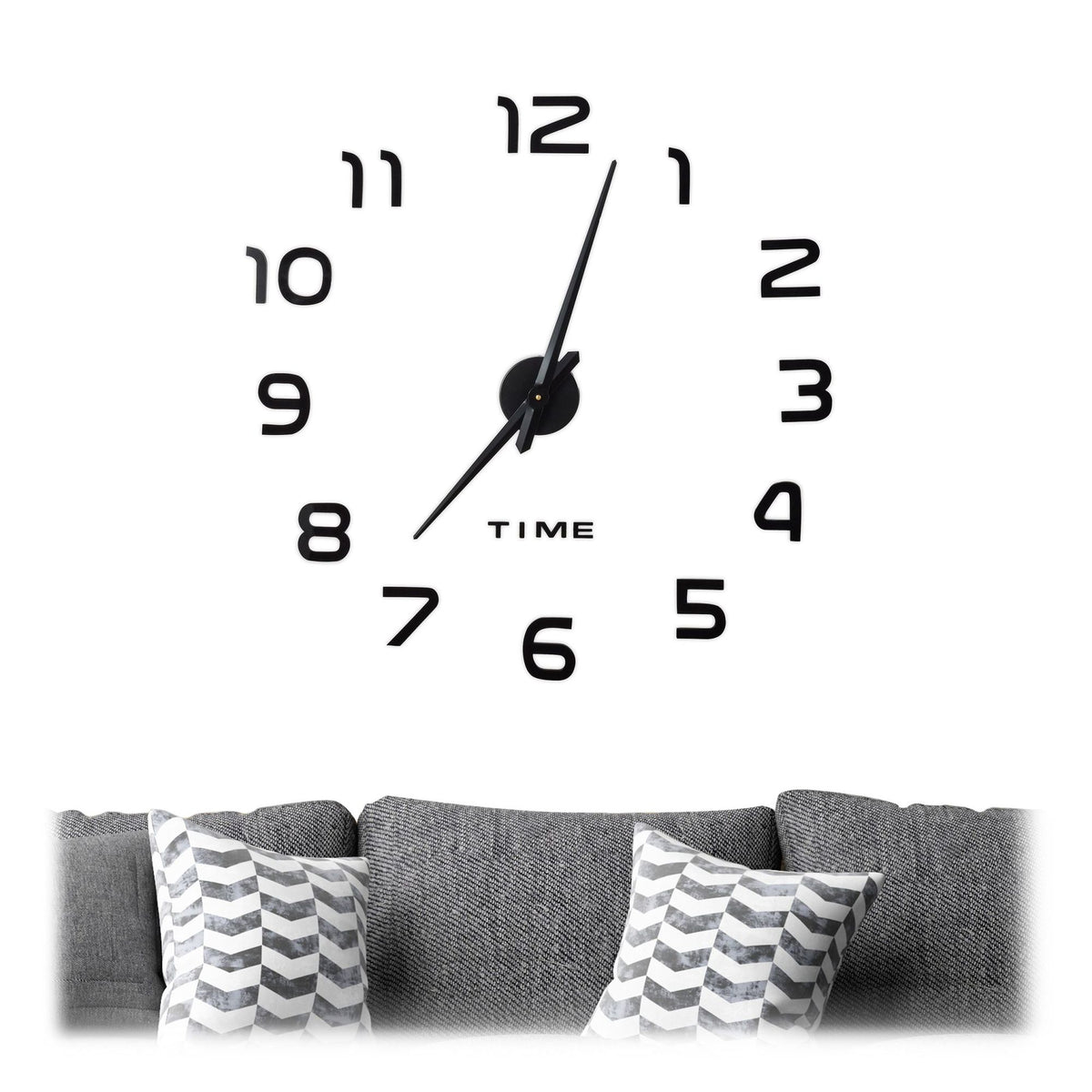 Wall clock DIY with 3D numbers