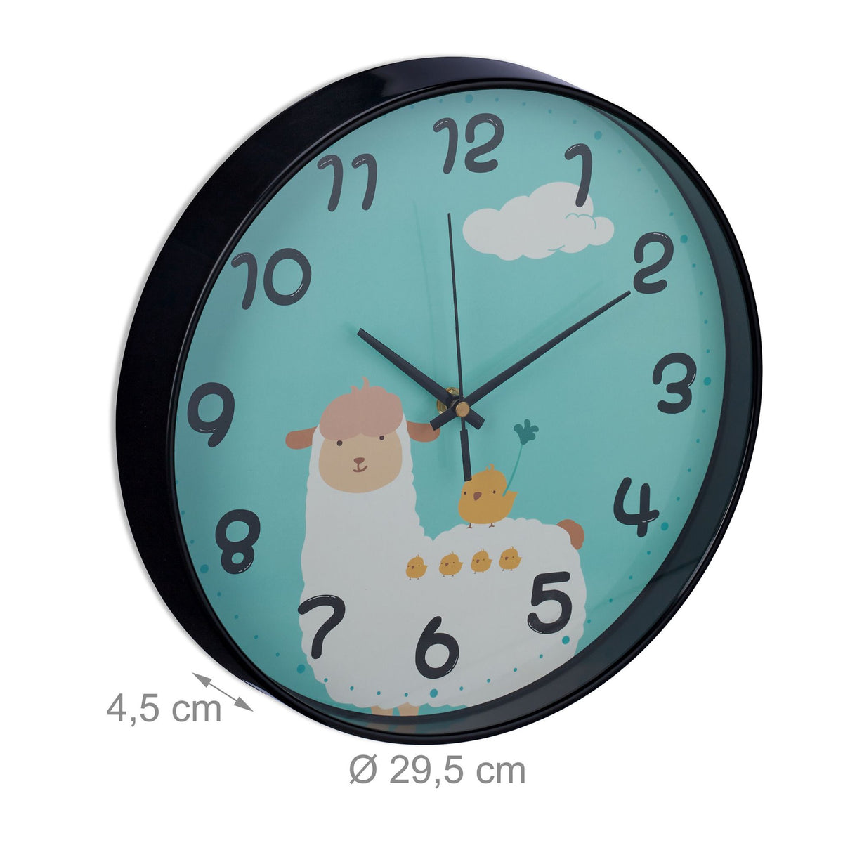 Wall clock Llama for children