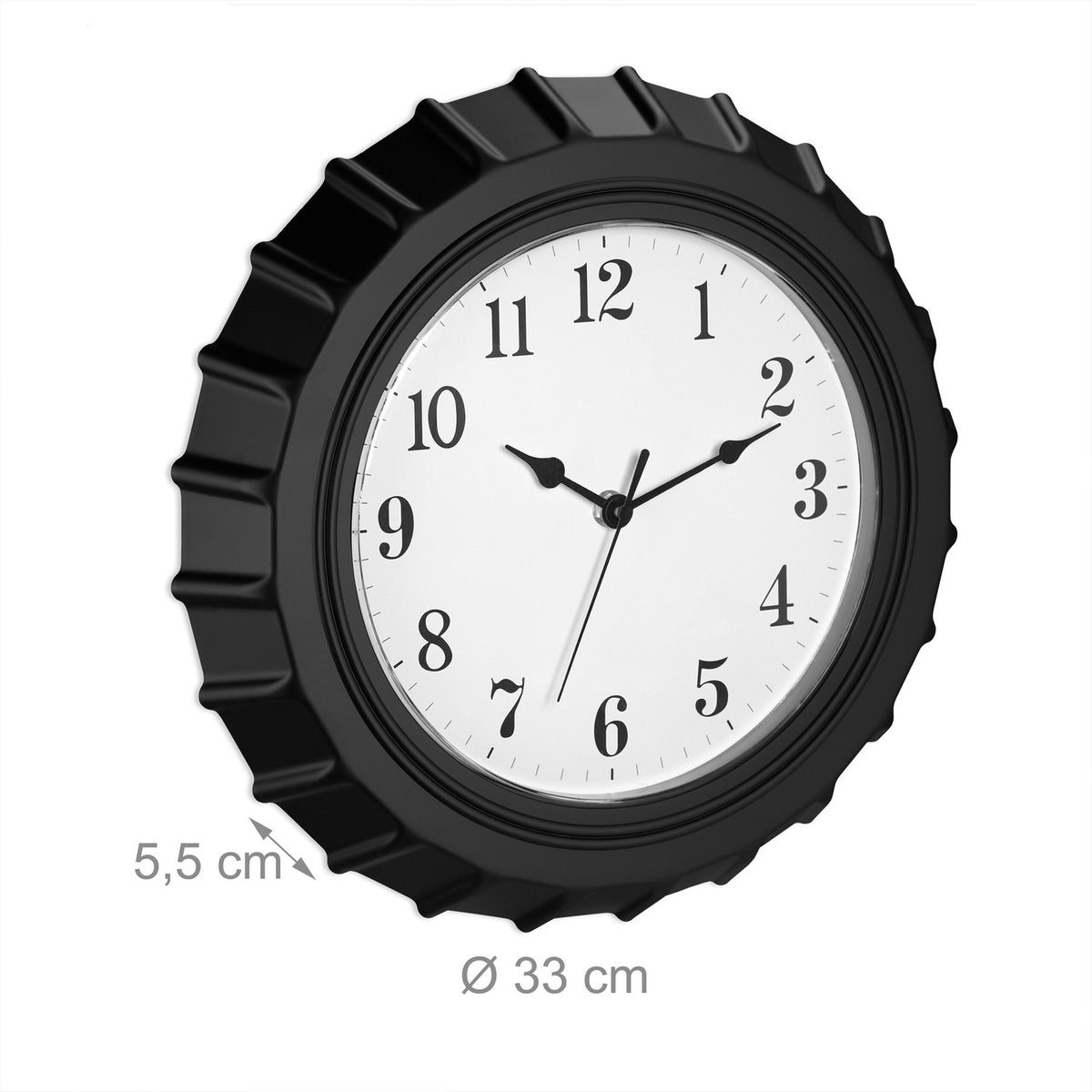 Wall clock crown cork