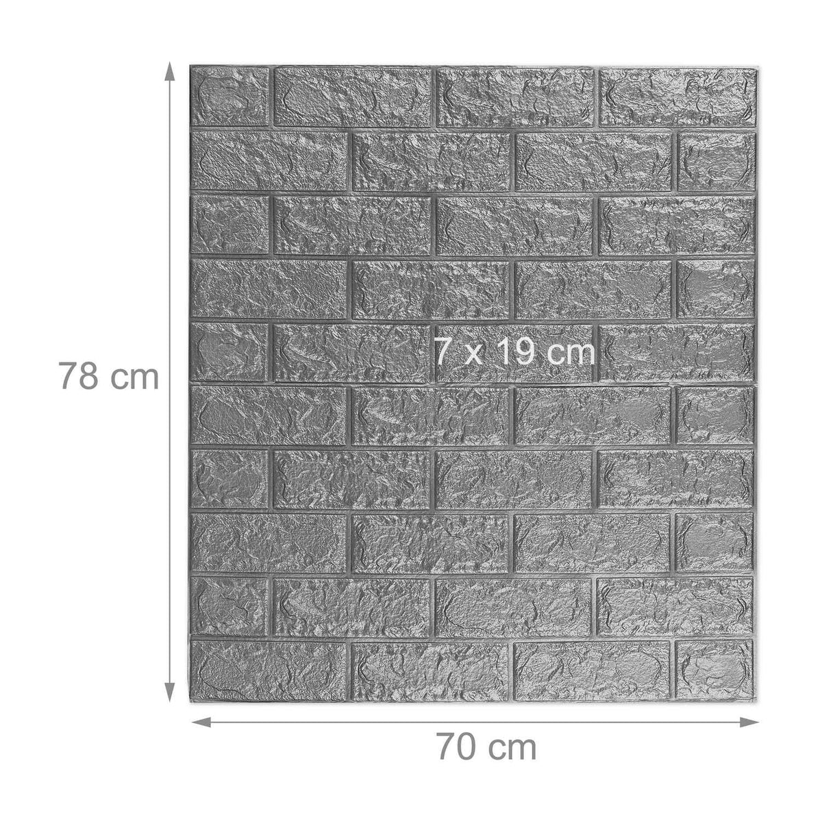 Wall decal set brick, self-adhesive