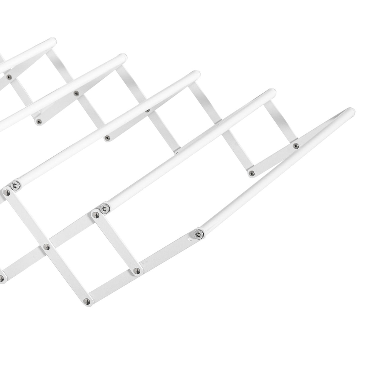 Wall dryer, 57.5cm, clothes rack, space-saving tumble dryer, for indoor and outdoor use, metal, white, 63.5 x 60 x 20 cm