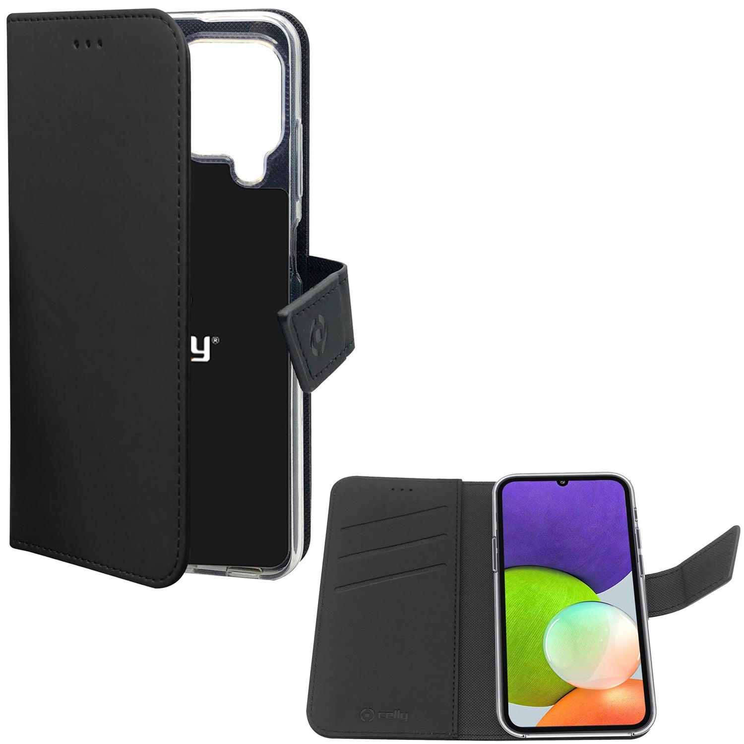 Wallet Case Galaxy A22 4G Black