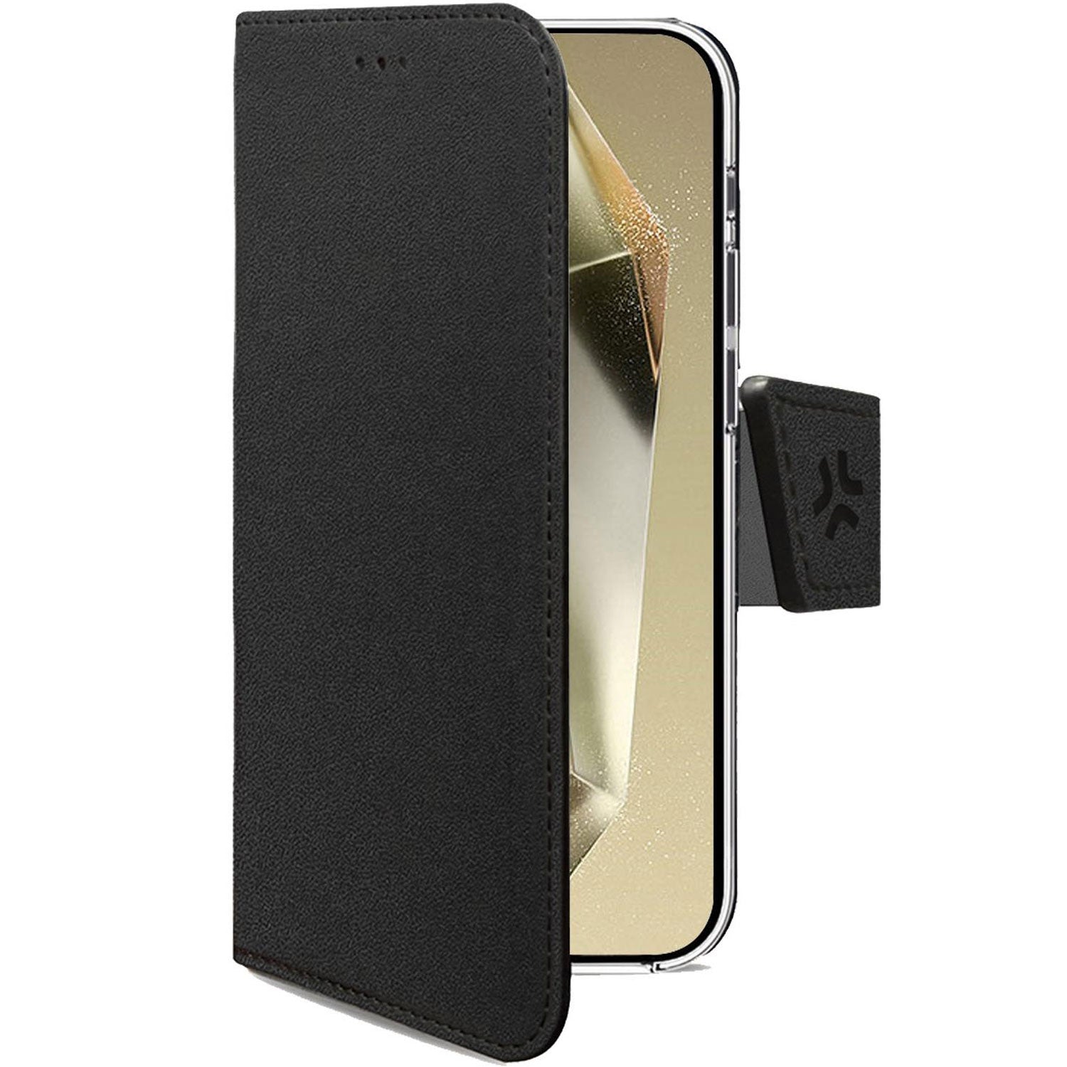 Wallet Case for Samsung Galaxy S25 FE, Black, Eco-Leather