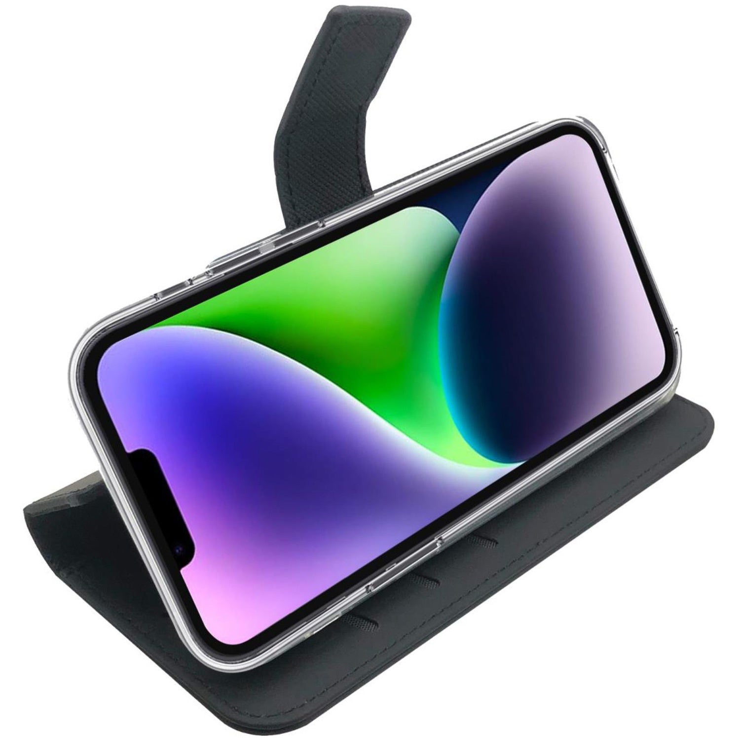 Wallet Case iPhone 14 Plus Black