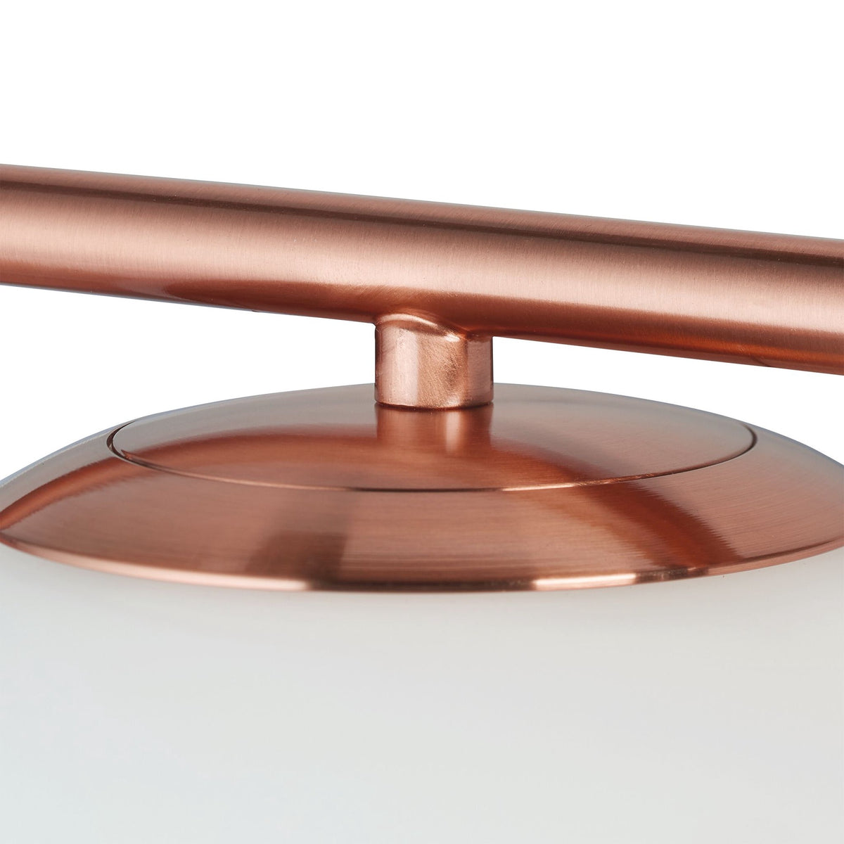 Wall lamp in copper-coloured glass