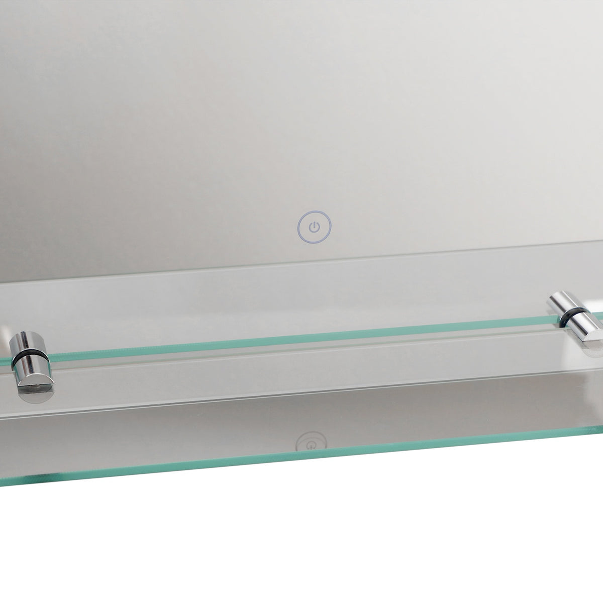 Wall mirror bathroom mirror with shelf, LED 15W, waterproof, 50x15.5x70cm, bathroom mirror