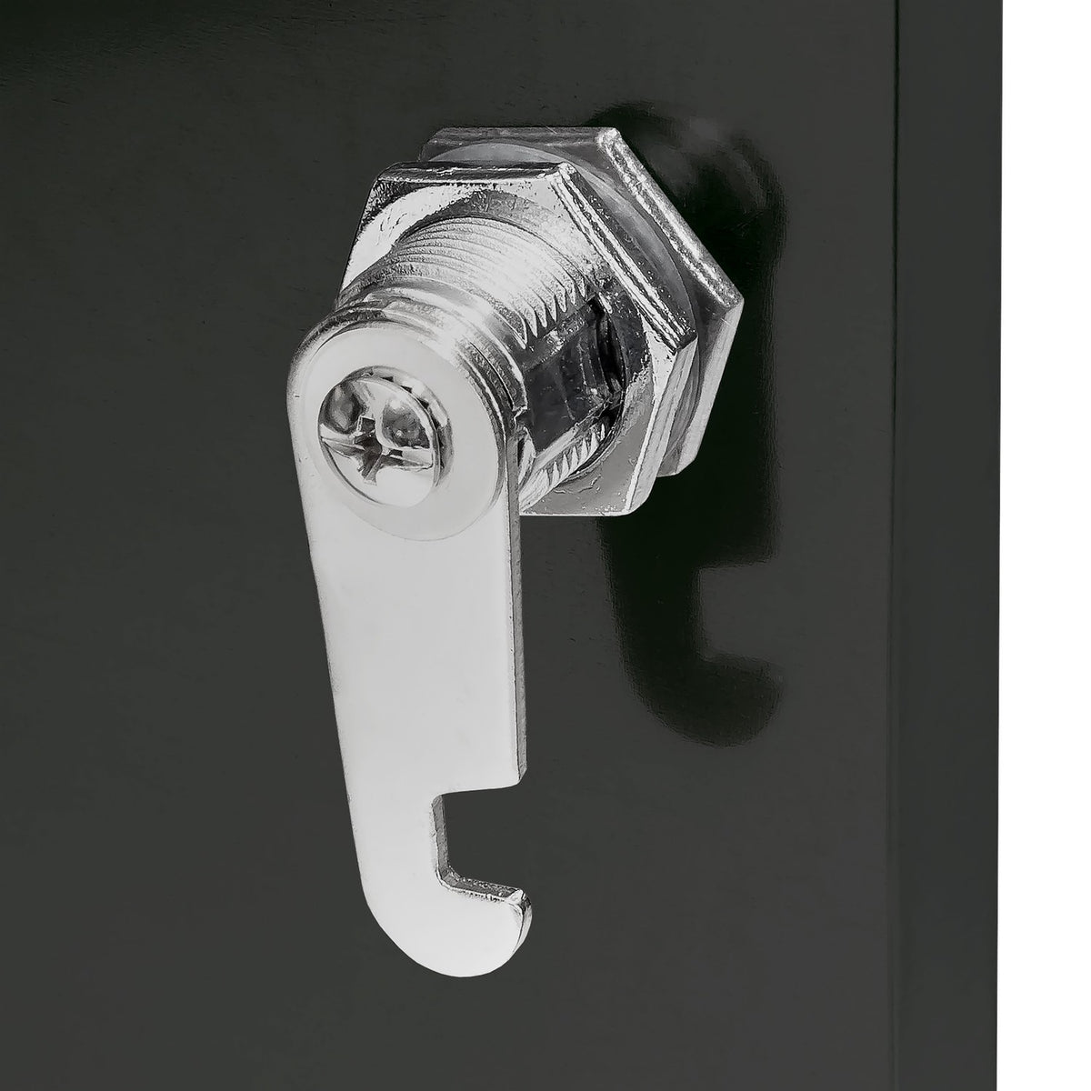 Wall-mounted mailbox black