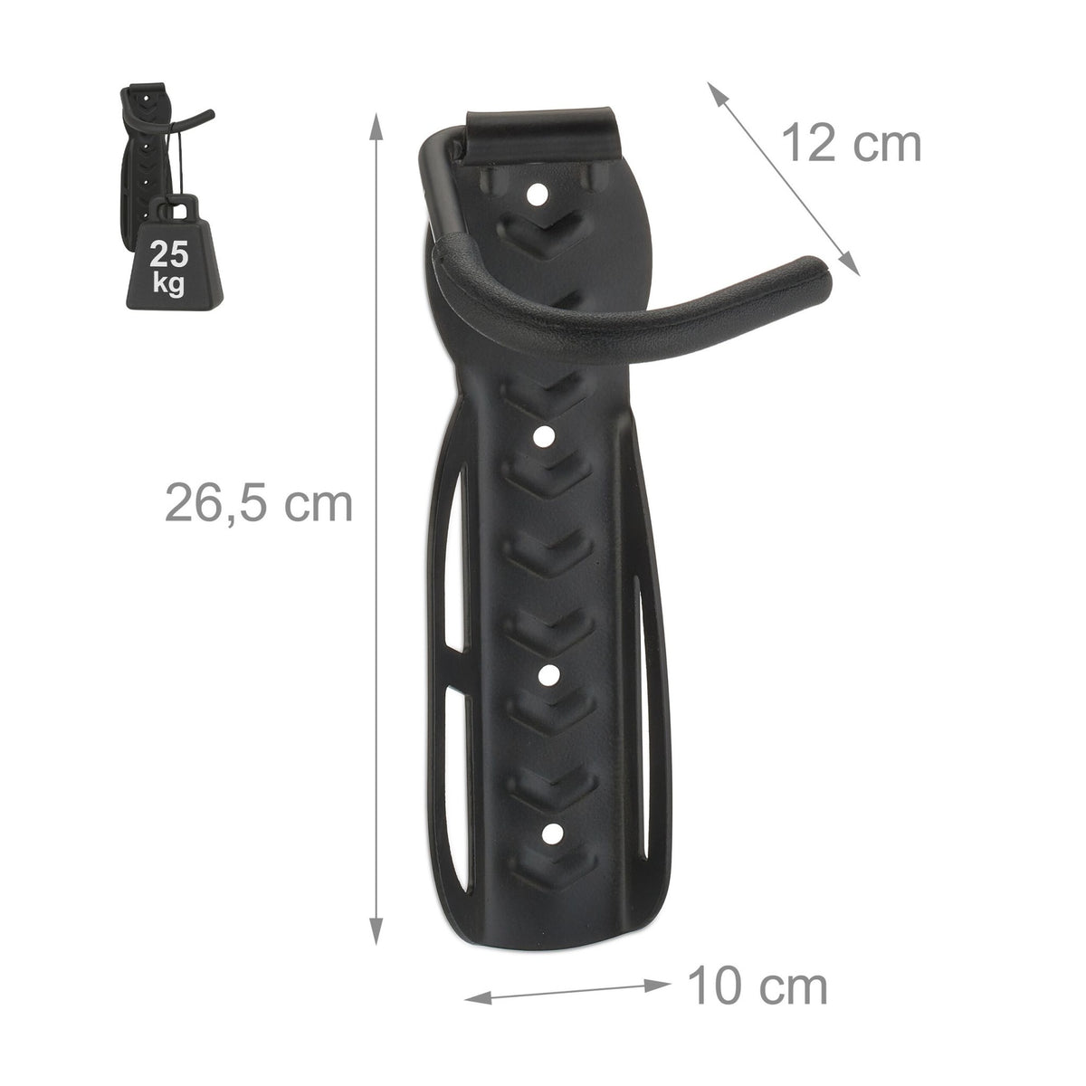Wall mount for bicycles - set of 2