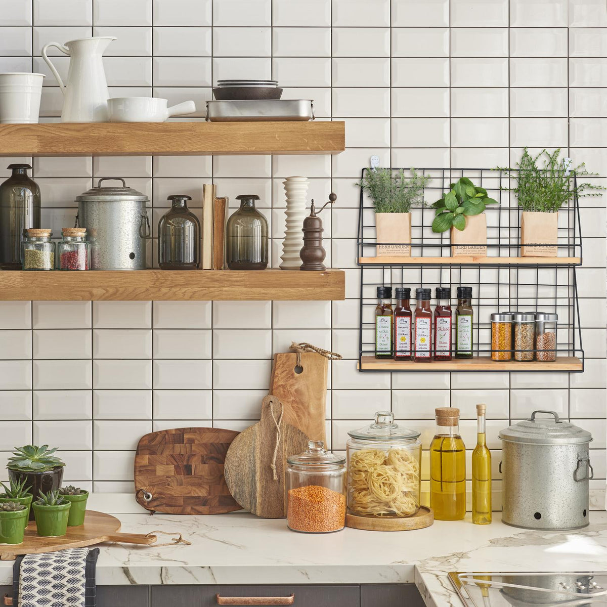 Wall shelf industrial style XL