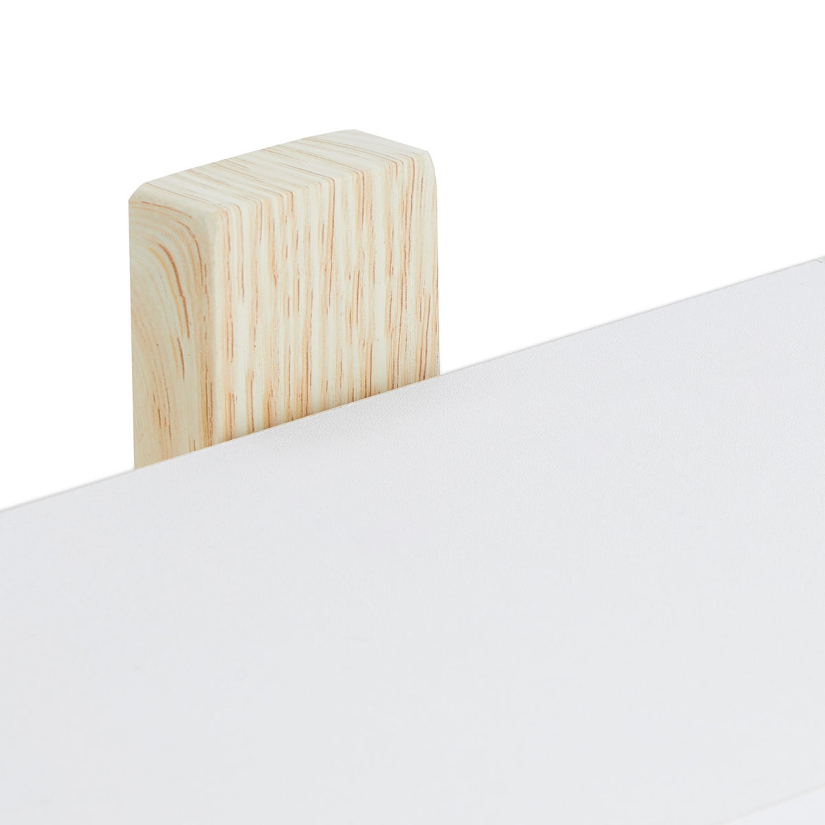 Wall shelf in wood effect with 3 shelves