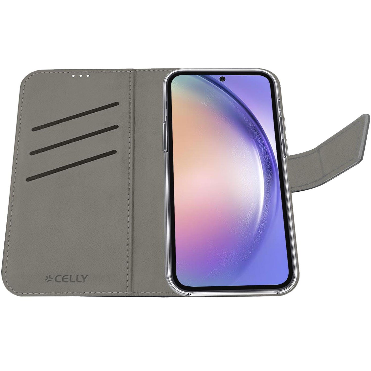 Wally Wallet Case Galaxy A55 5G Black