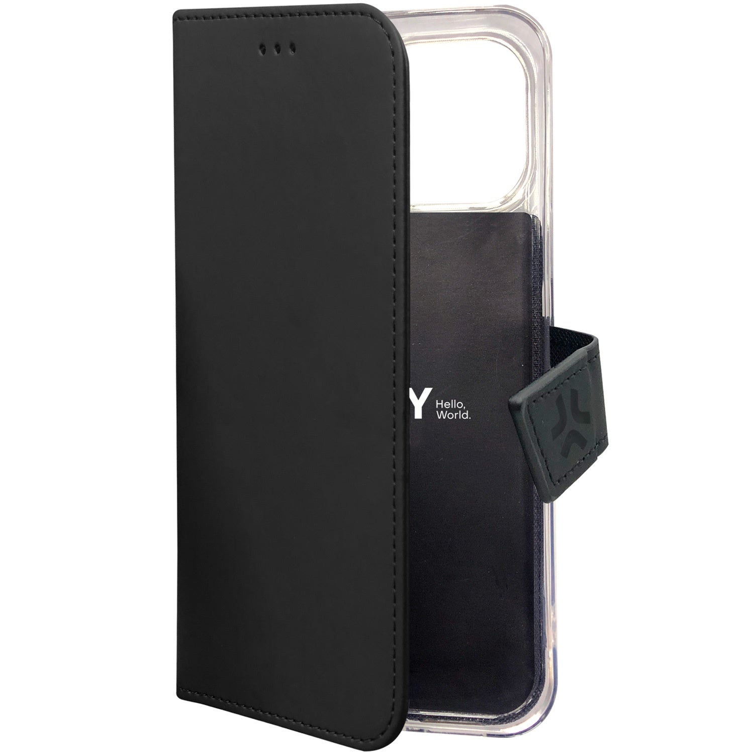Wally Wallet Case iPhone 15 Pro Max Black