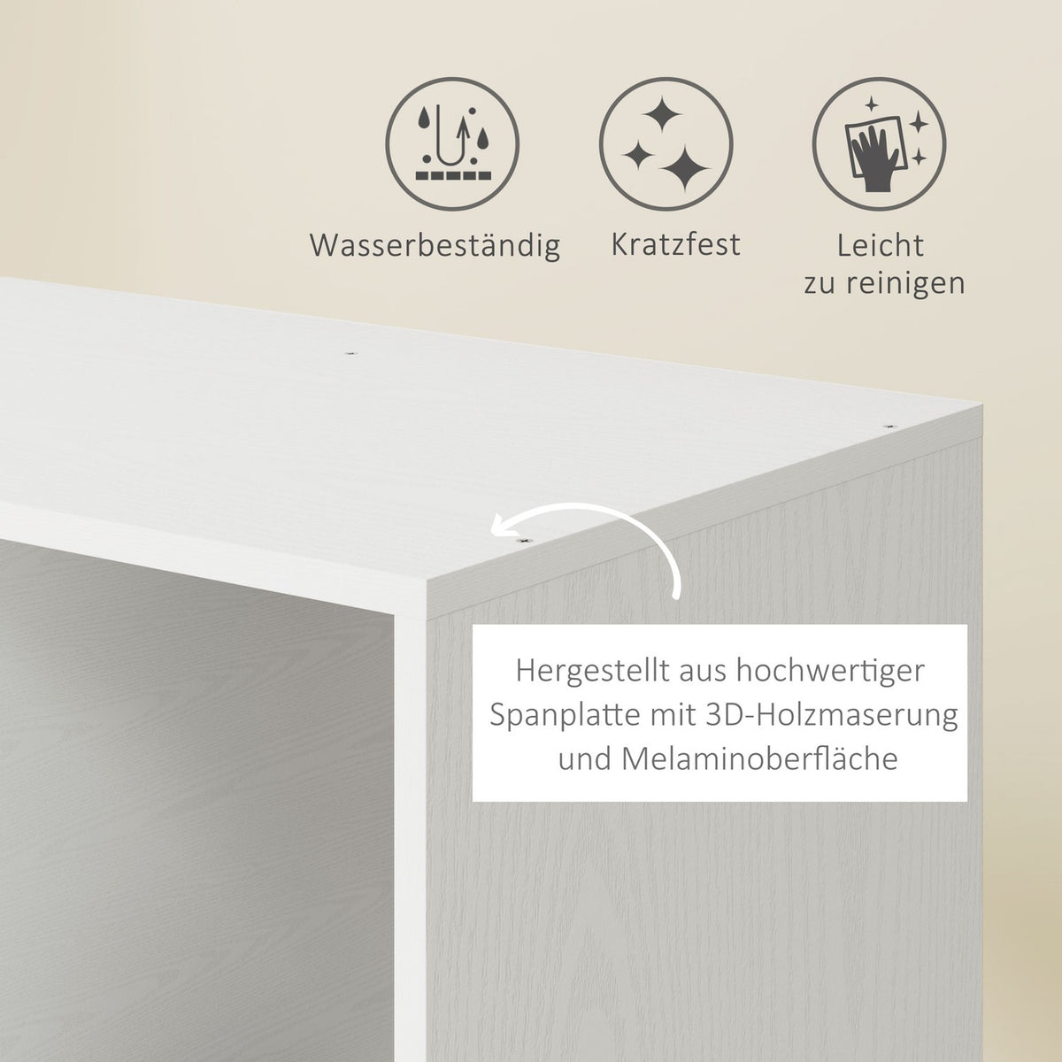 Wardrobe on Wheels, Mobile Wardrobe, 1 Clothes Rail, 3 Shelves, Wardrobe, Rolling Clothes Rack for Hallway, Bedroom, 80 x 40 x 128 cm, White