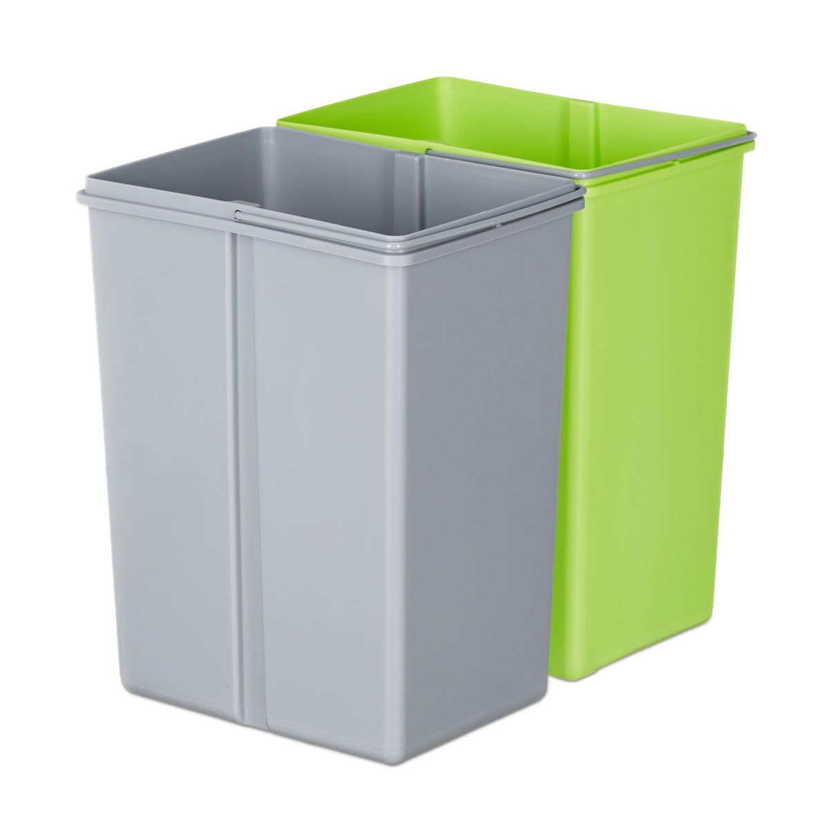 Waste sorting system 3-fold with sensor