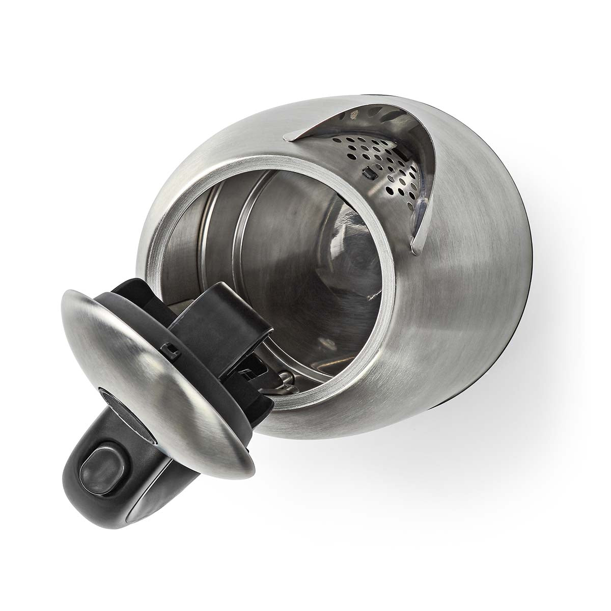 Water boiler | 1.7 l | Stainless steel | Silver / Black | Rotatable 360 degrees | Concealed heating element | Strix® Control | Boil-dry function