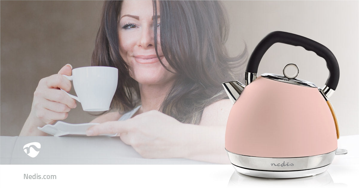 Water boiler | 1.8 l | Soft-Touch | Pink | Rotatable 360 degrees | Concealed heating element | Strix® Control | Boil-dry function