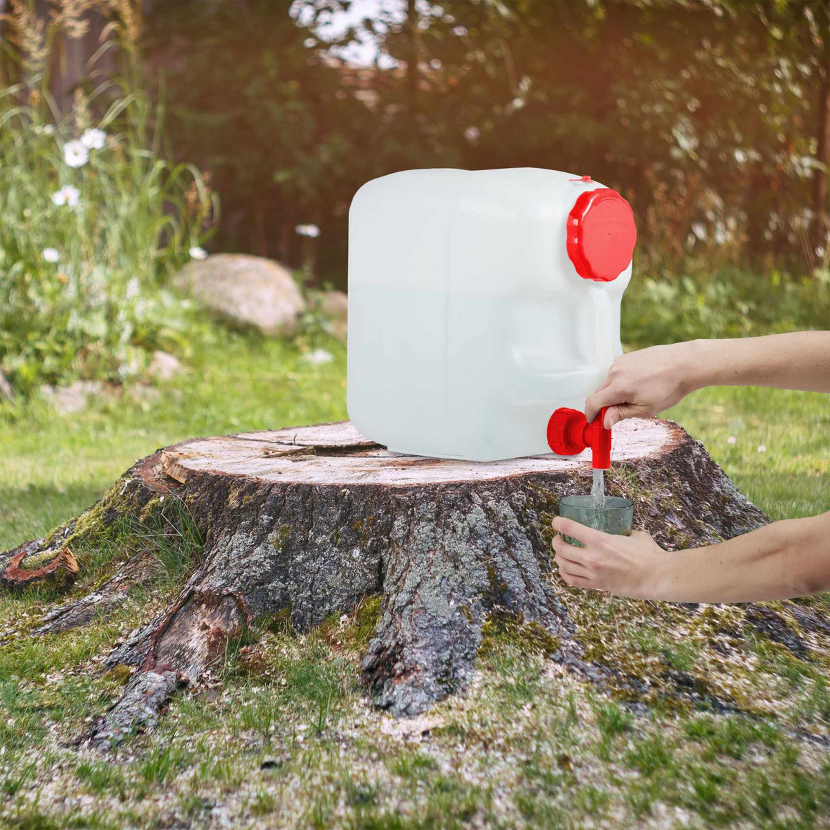 Water jug with tap