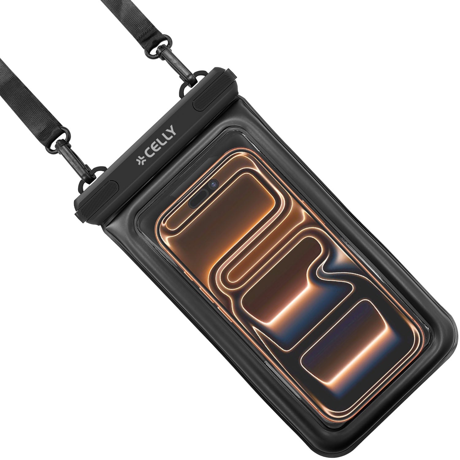 Waterproof Floating Phone Pouch IP68, 7.2in, Black