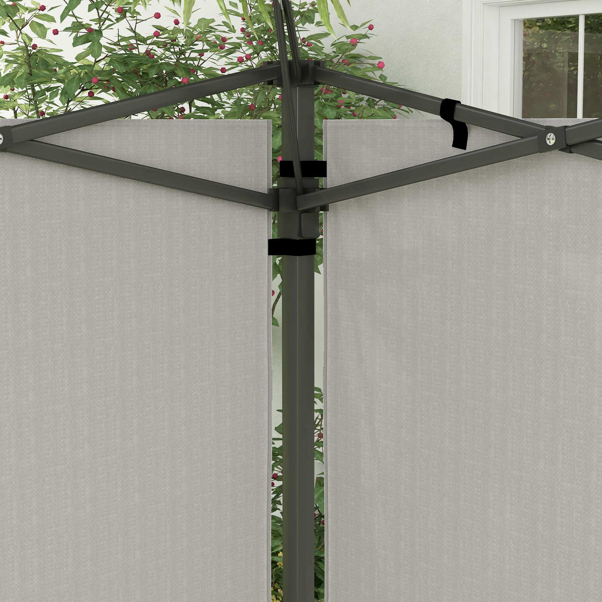 Waterproof Gazebo Sidewalls Set, 3x3/3x6 m, White