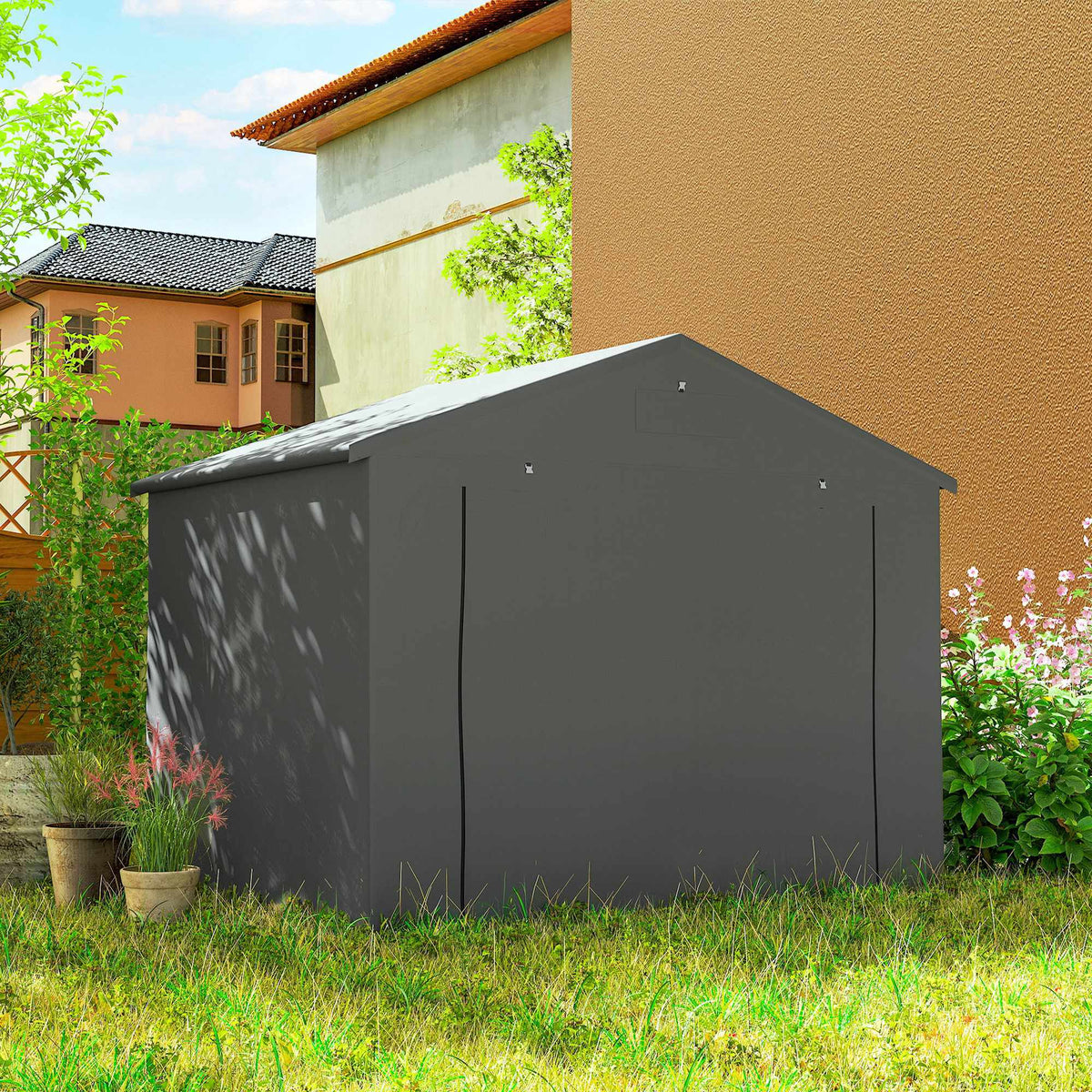 Waterproof Outdoor Shelter, 2.5x1.8m, Roll-Up Door