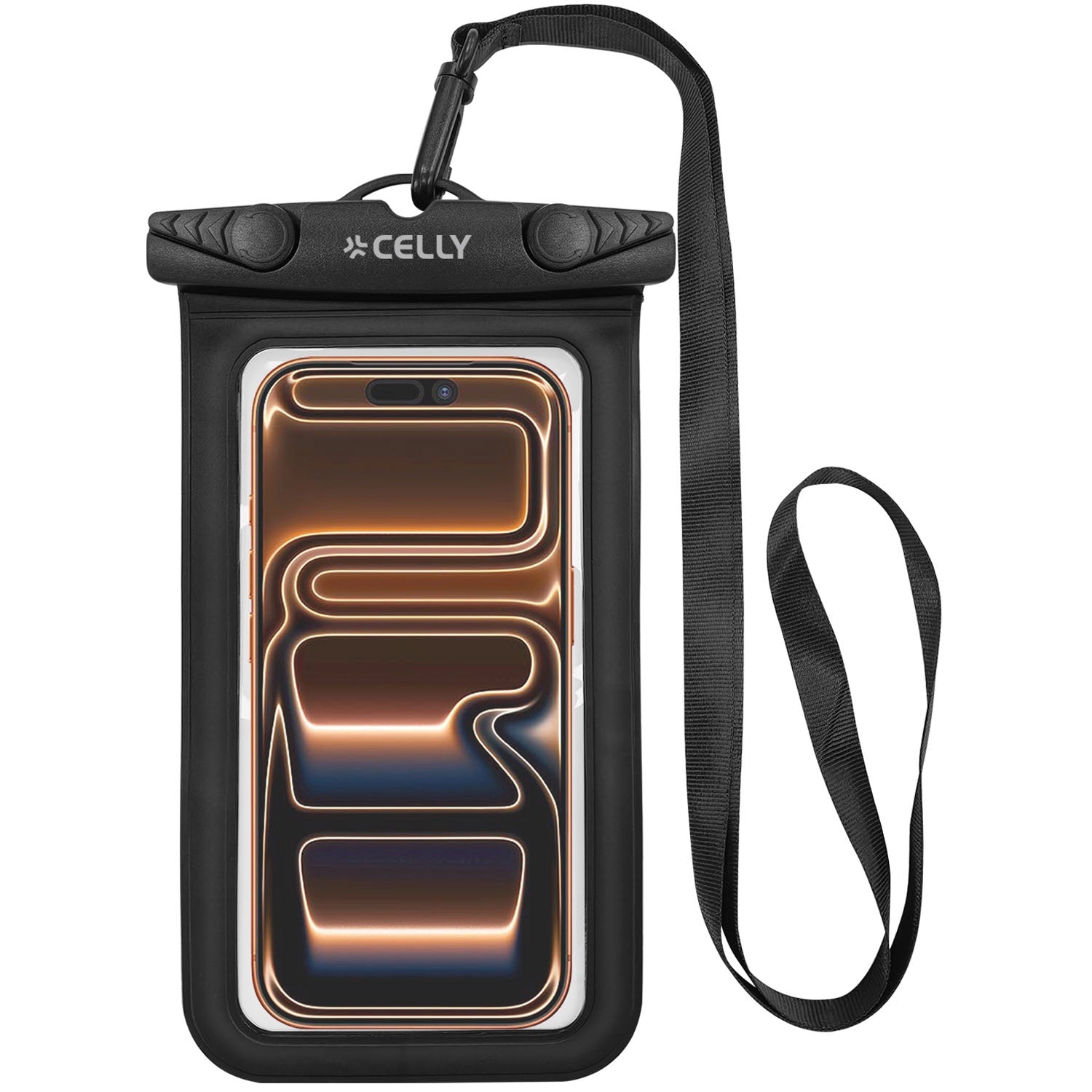 Waterproof Phone Pouch, IPX8, Fits Up To 7 Inch, Black