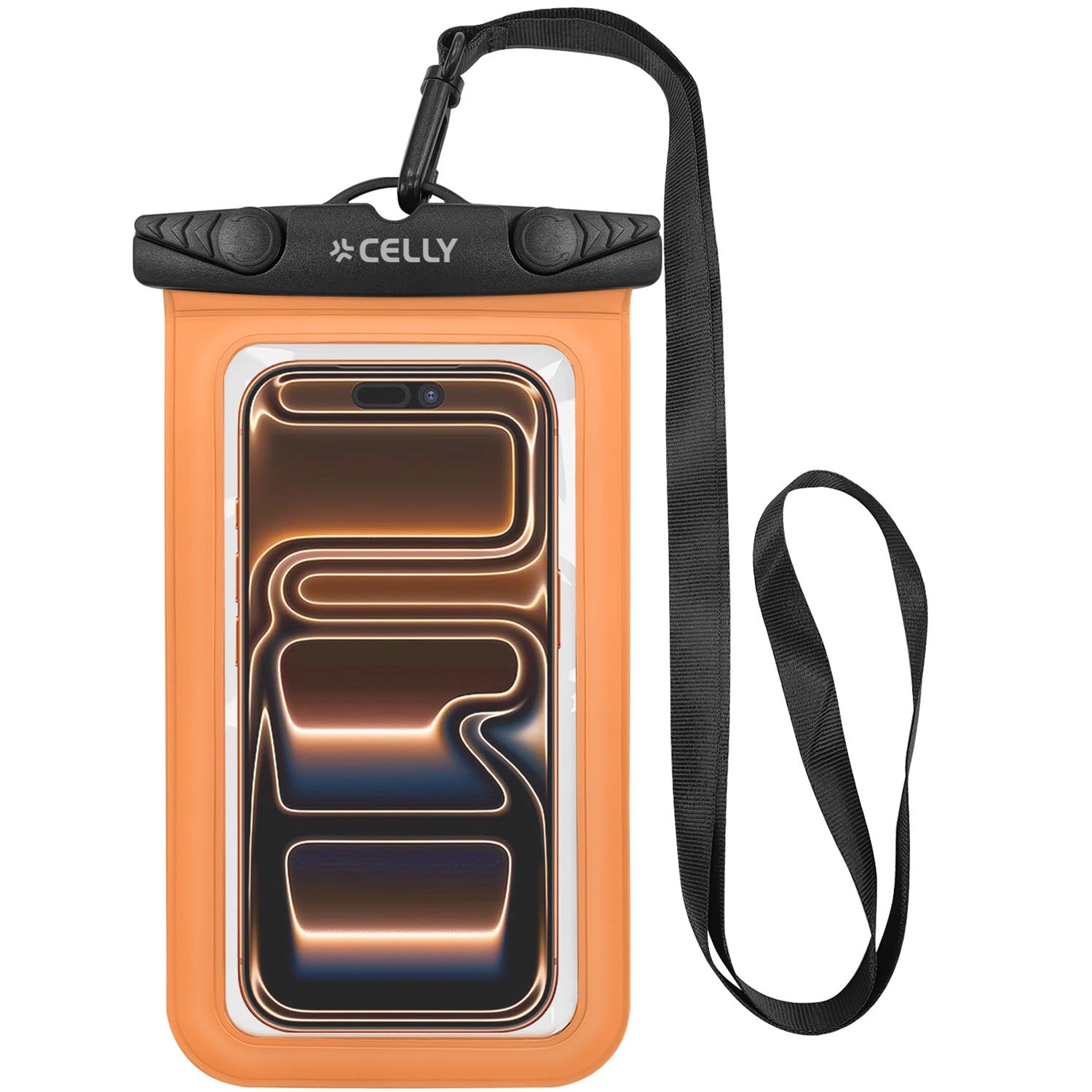 Waterproof Phone Pouch IPX8, Fits Up To 7-Inch, Orange