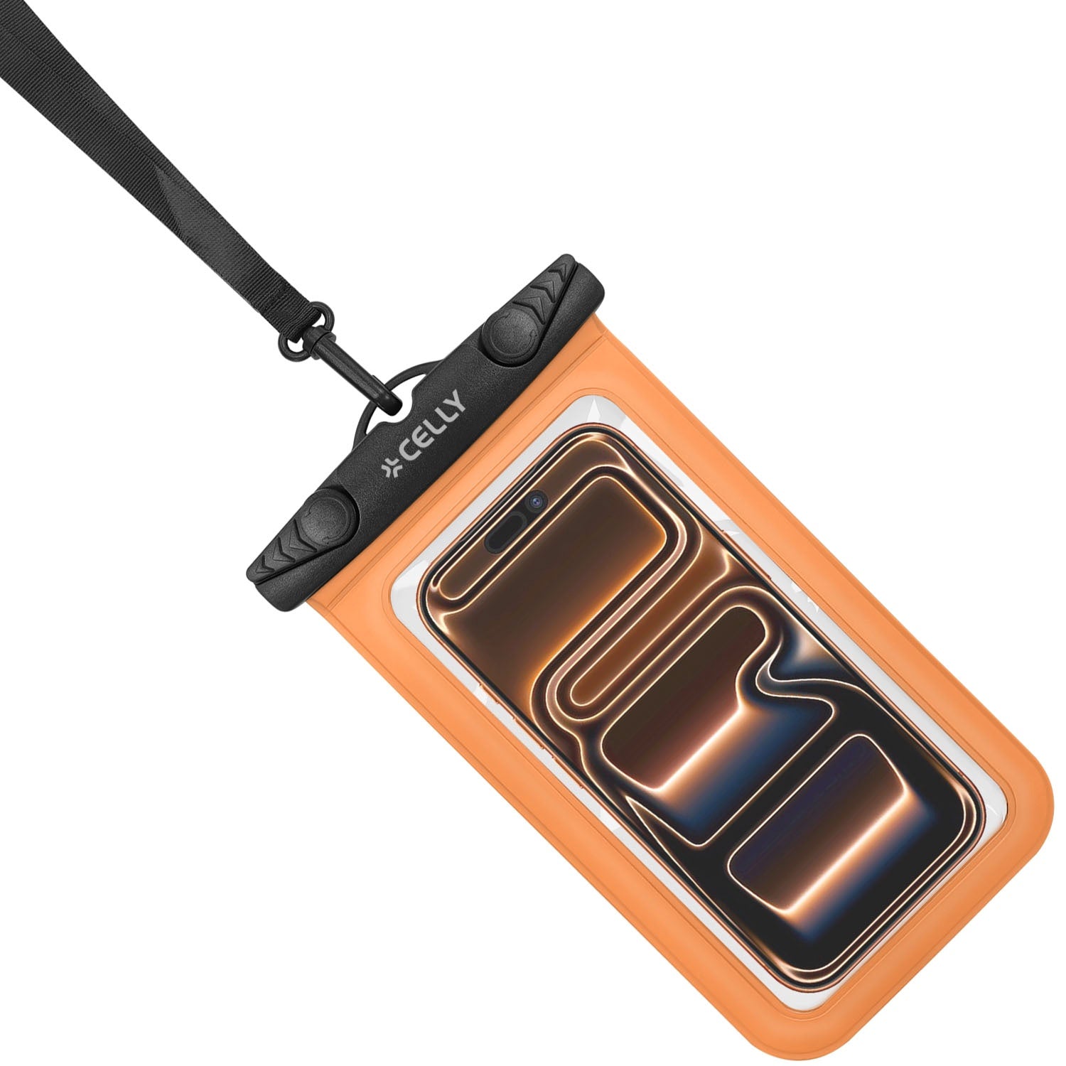 Waterproof Phone Pouch IPX8, Fits Up To 7-Inch, Orange