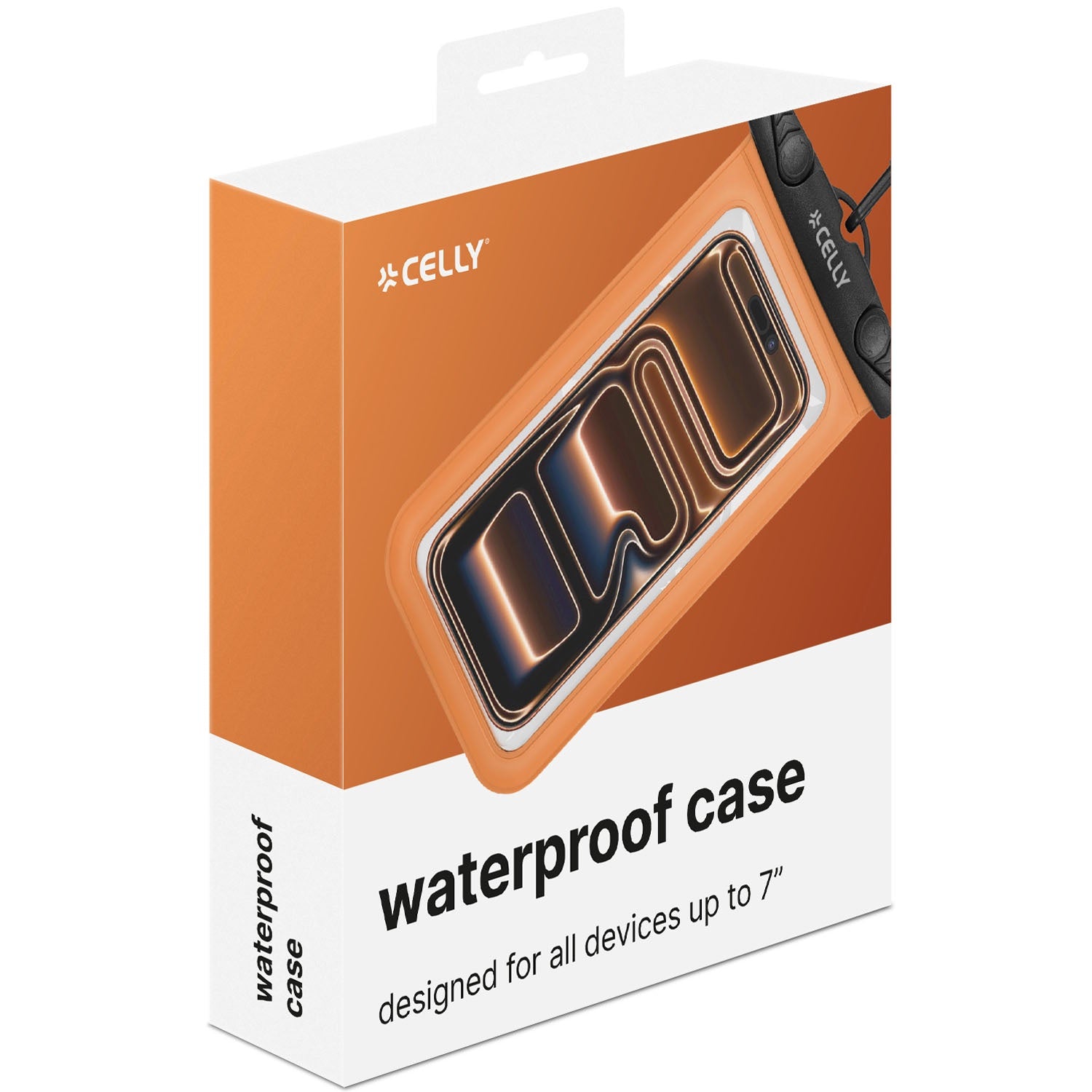 Waterproof Phone Pouch IPX8, Fits Up To 7-Inch, Orange