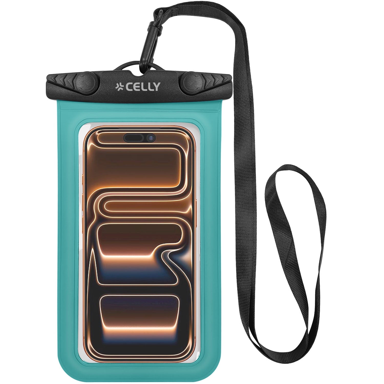 Waterproof Phone Pouch, IPX8, Up To 7 Inch, Turquoise