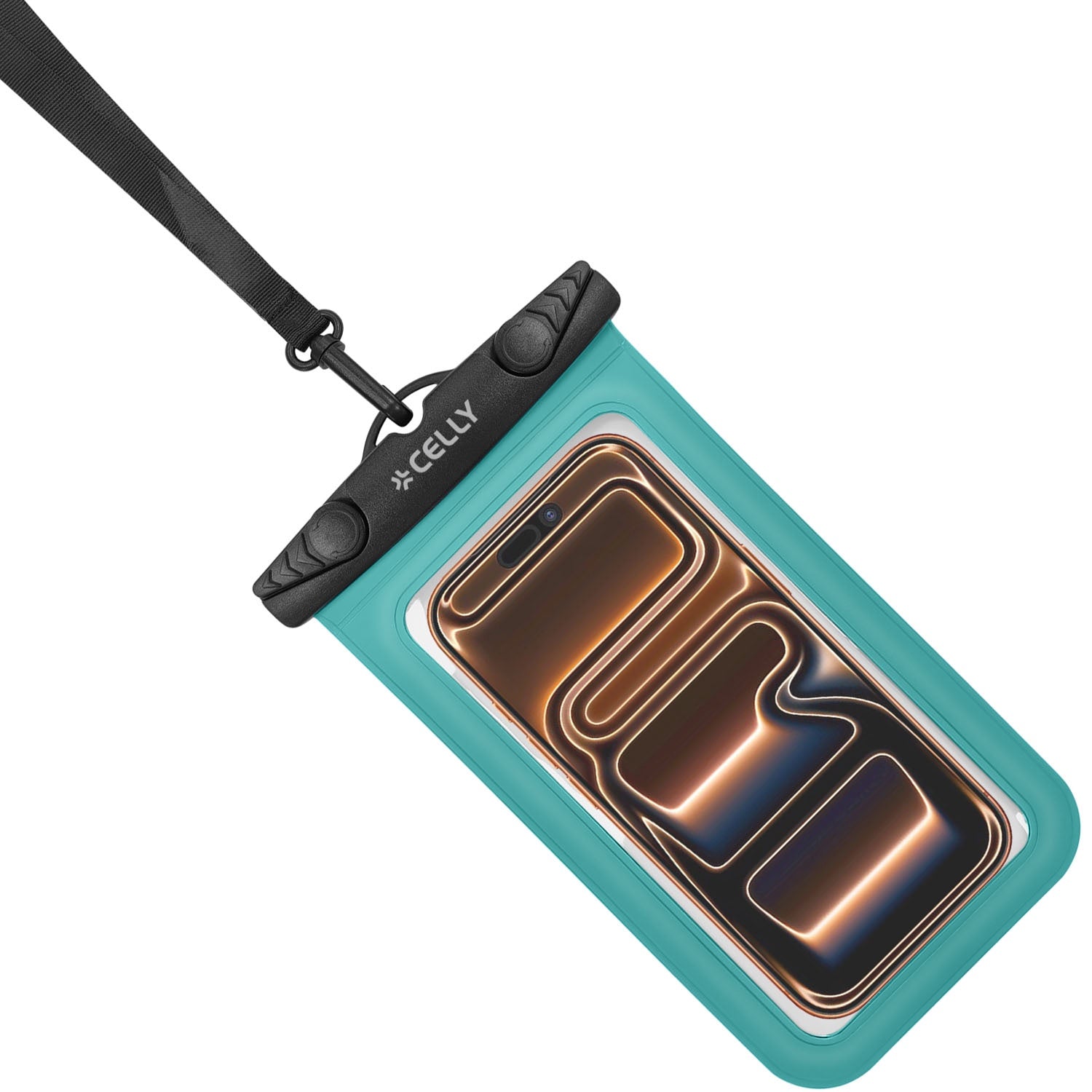 Waterproof Phone Pouch, IPX8, Up To 7 Inch, Turquoise