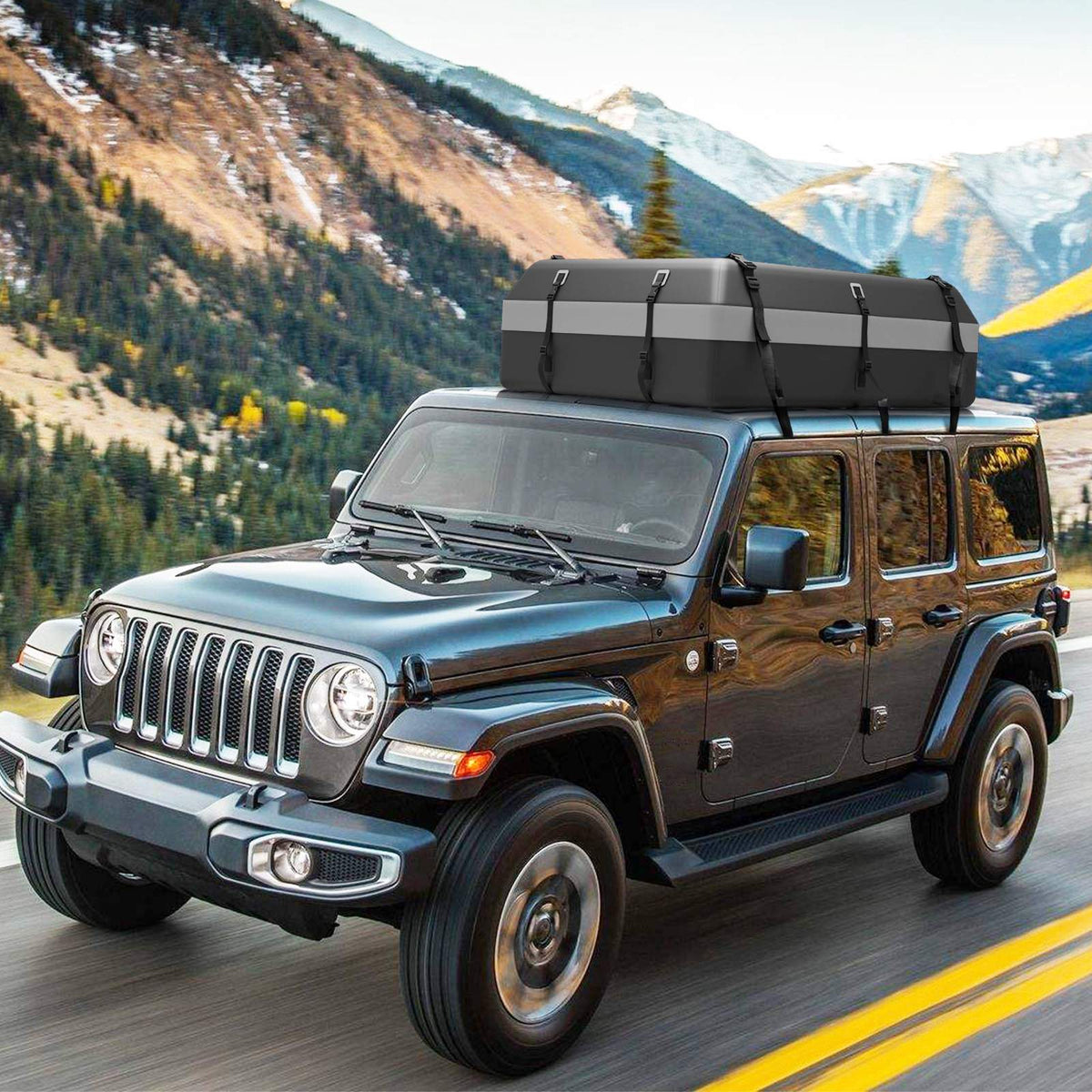 Waterproof Rooftop Cargo Carrier Bag, 600L, Lock
